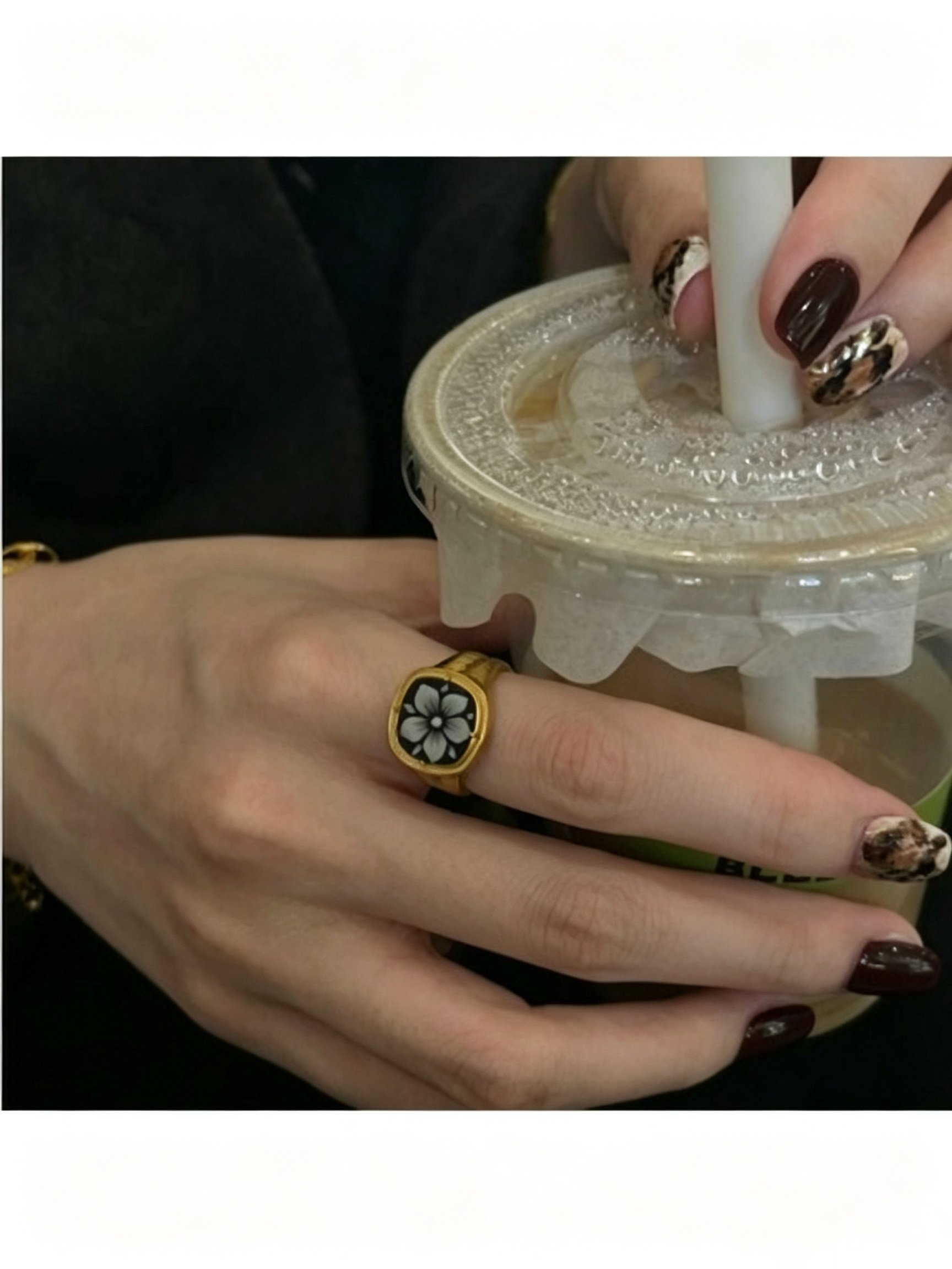 Golden Gardenia Ring