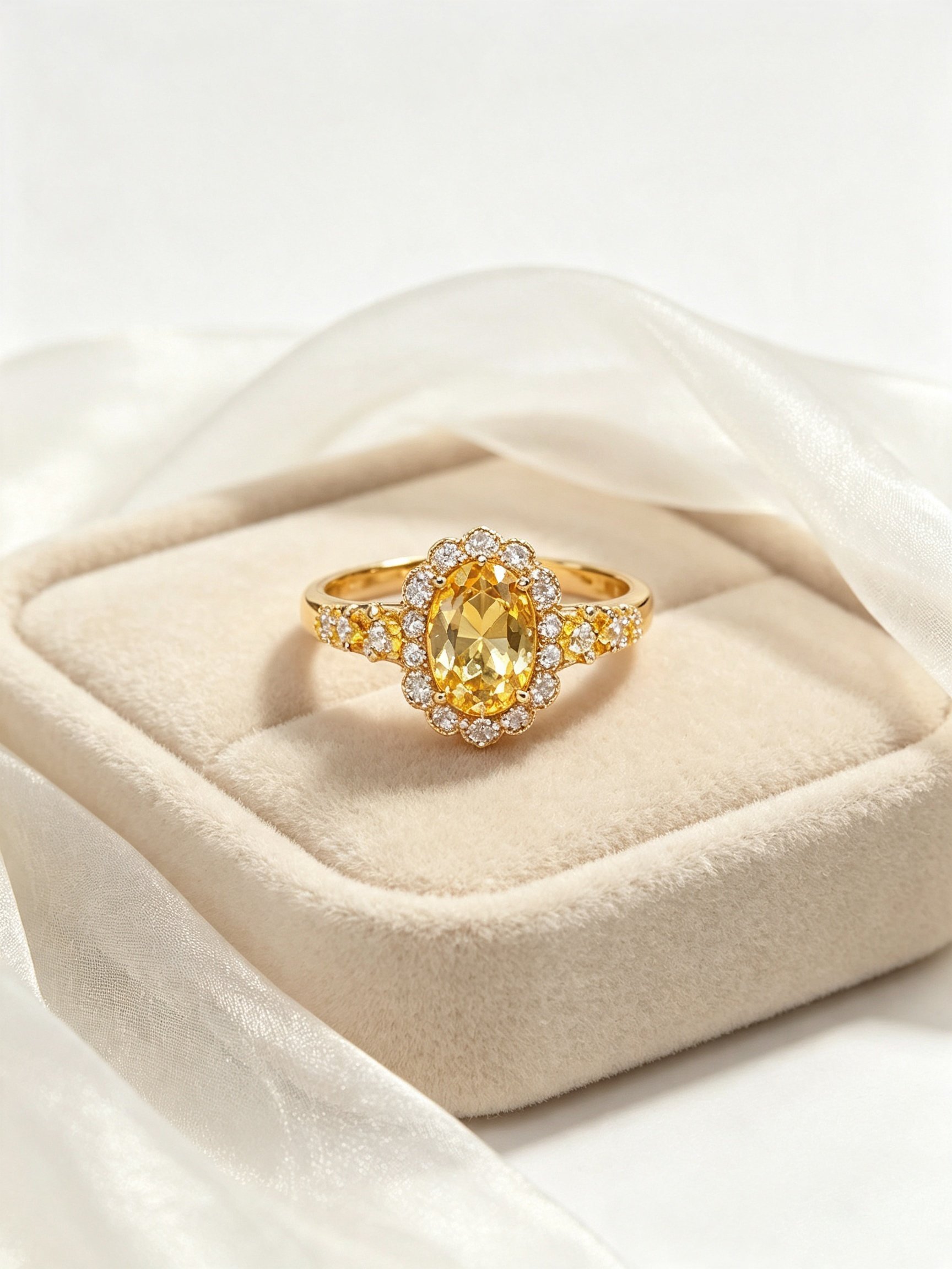 Golden Blossom Ring