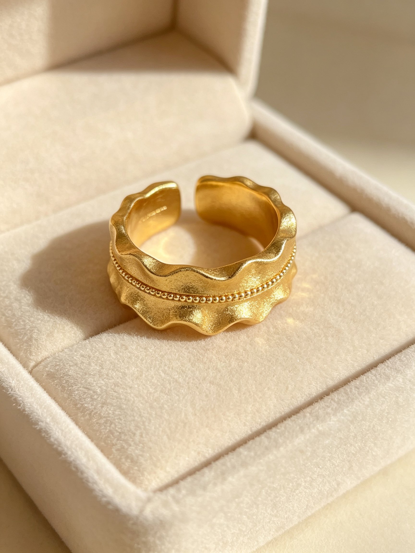 Gold Wavy Ring