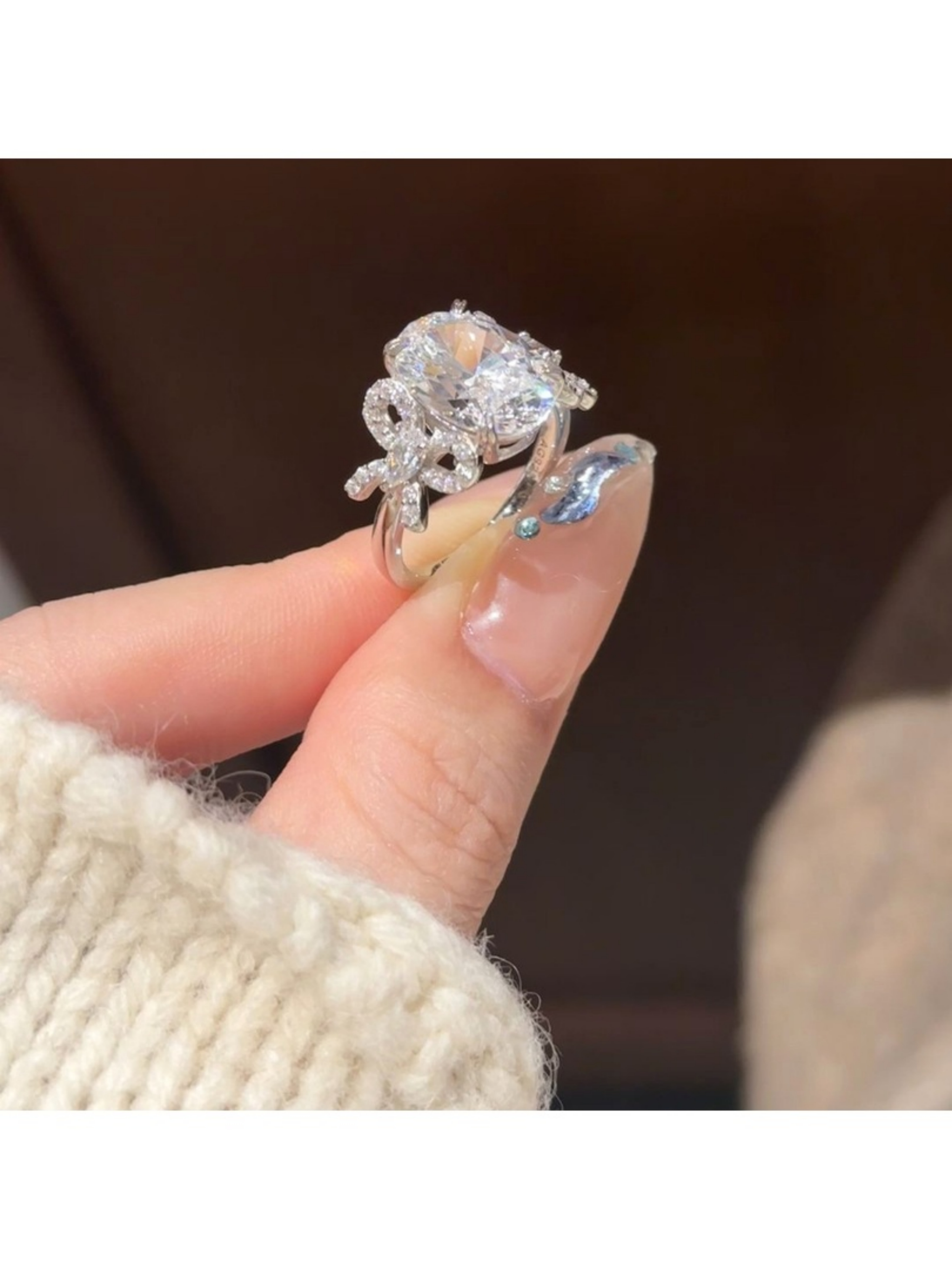 Silver Bow Ring