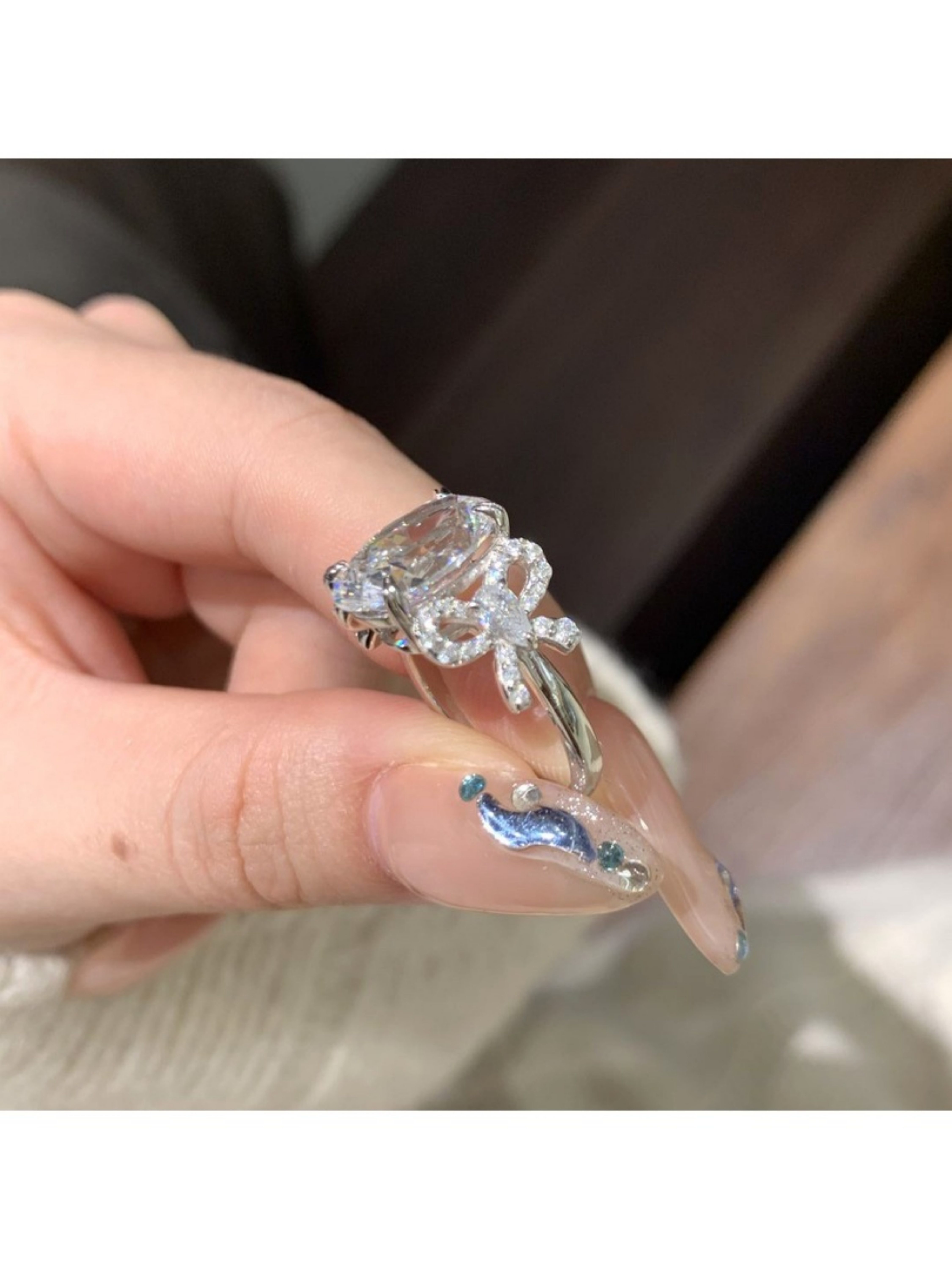 Silver Bow Ring