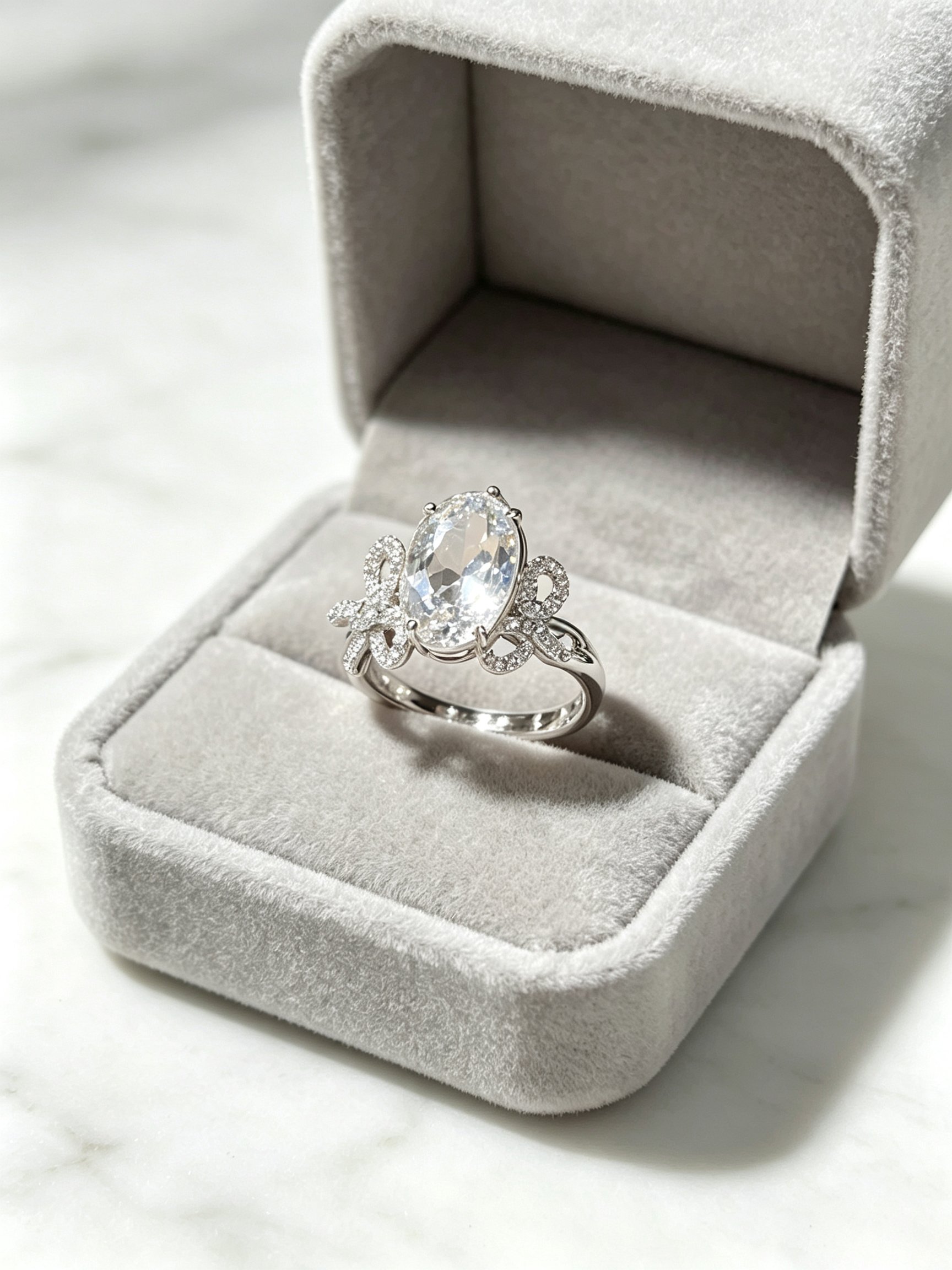 Silver Bow Ring