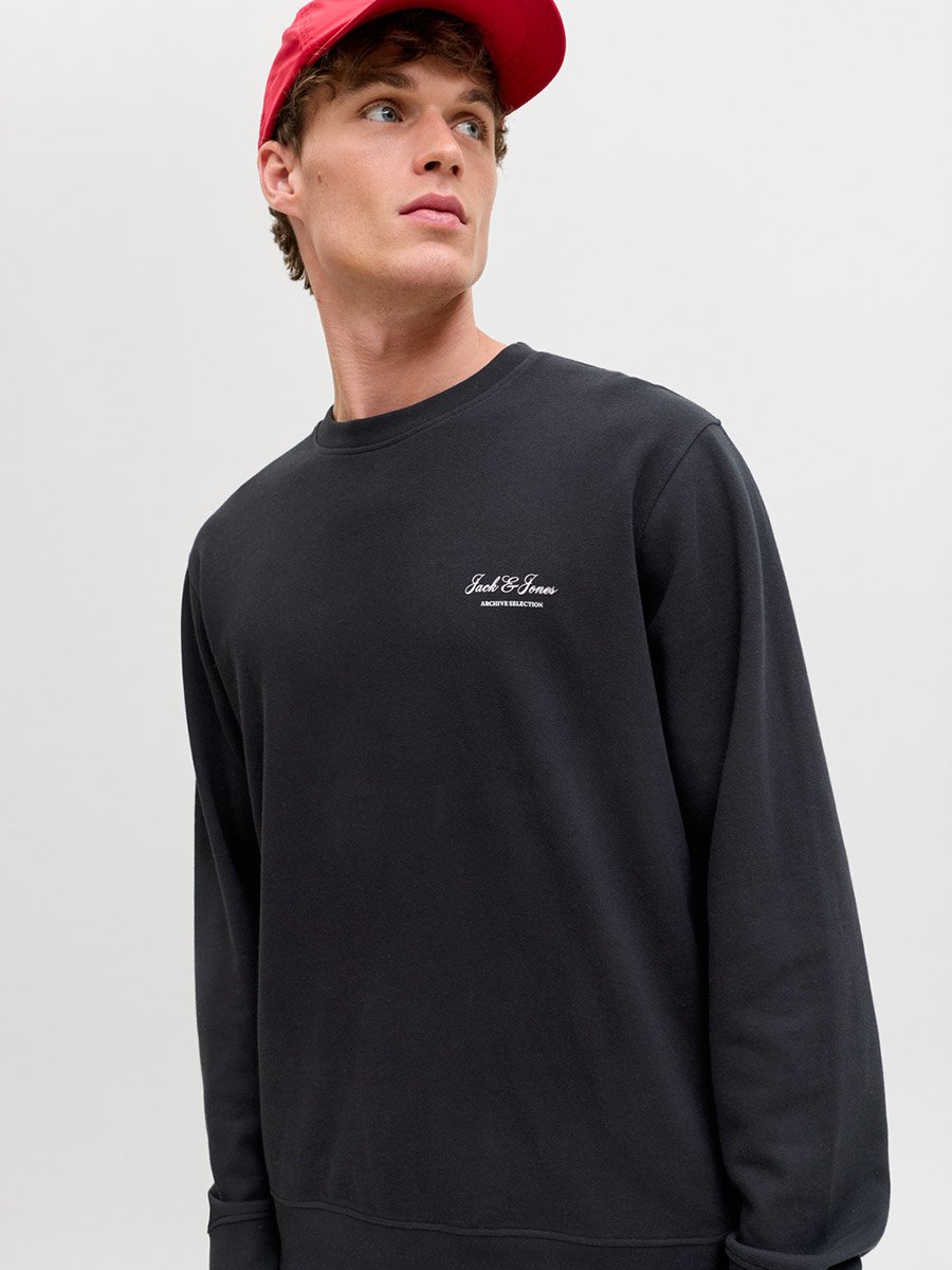 Black Crew Neck Sweatshirt