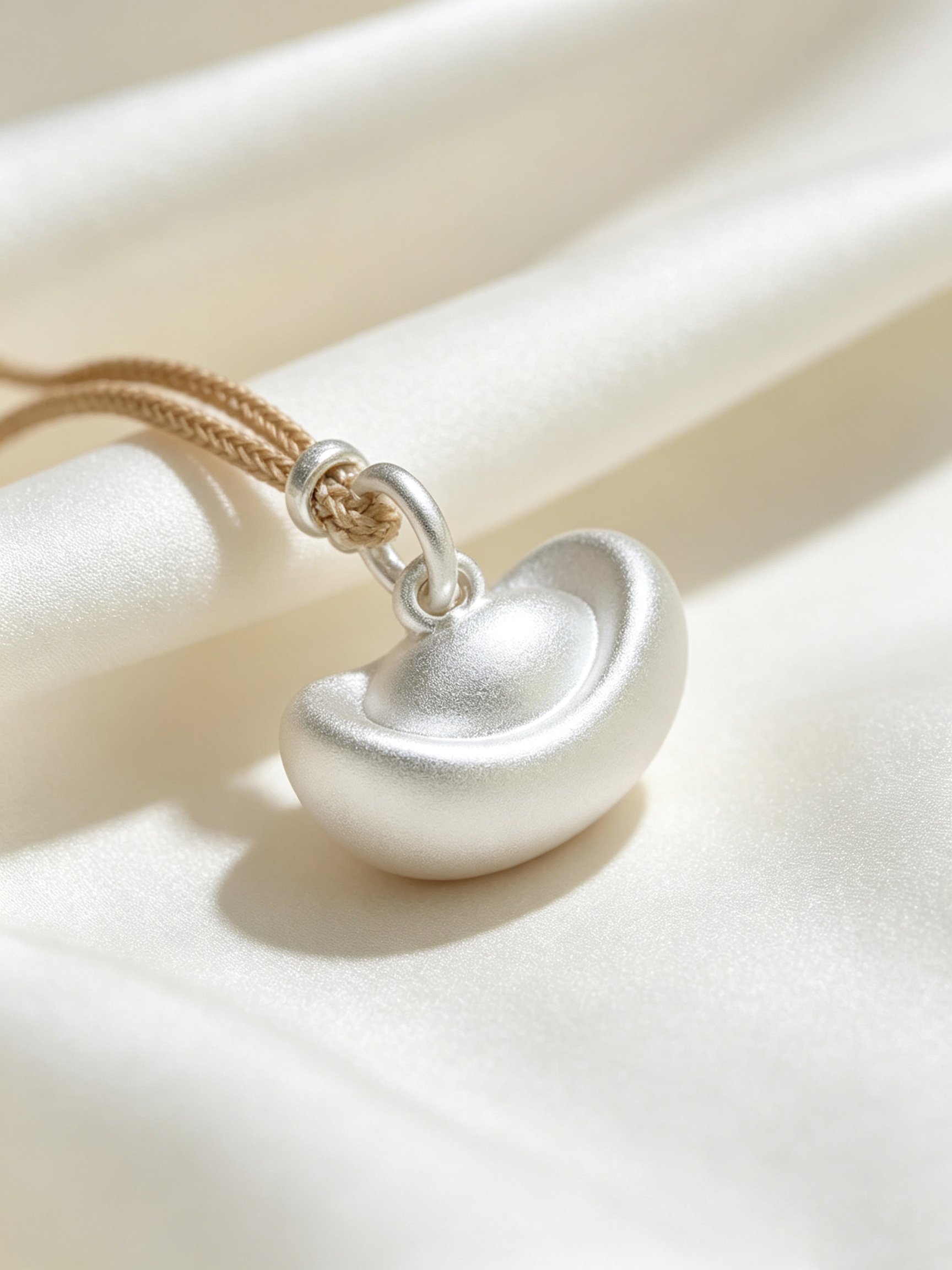 Silver Ingot Pendant Necklace