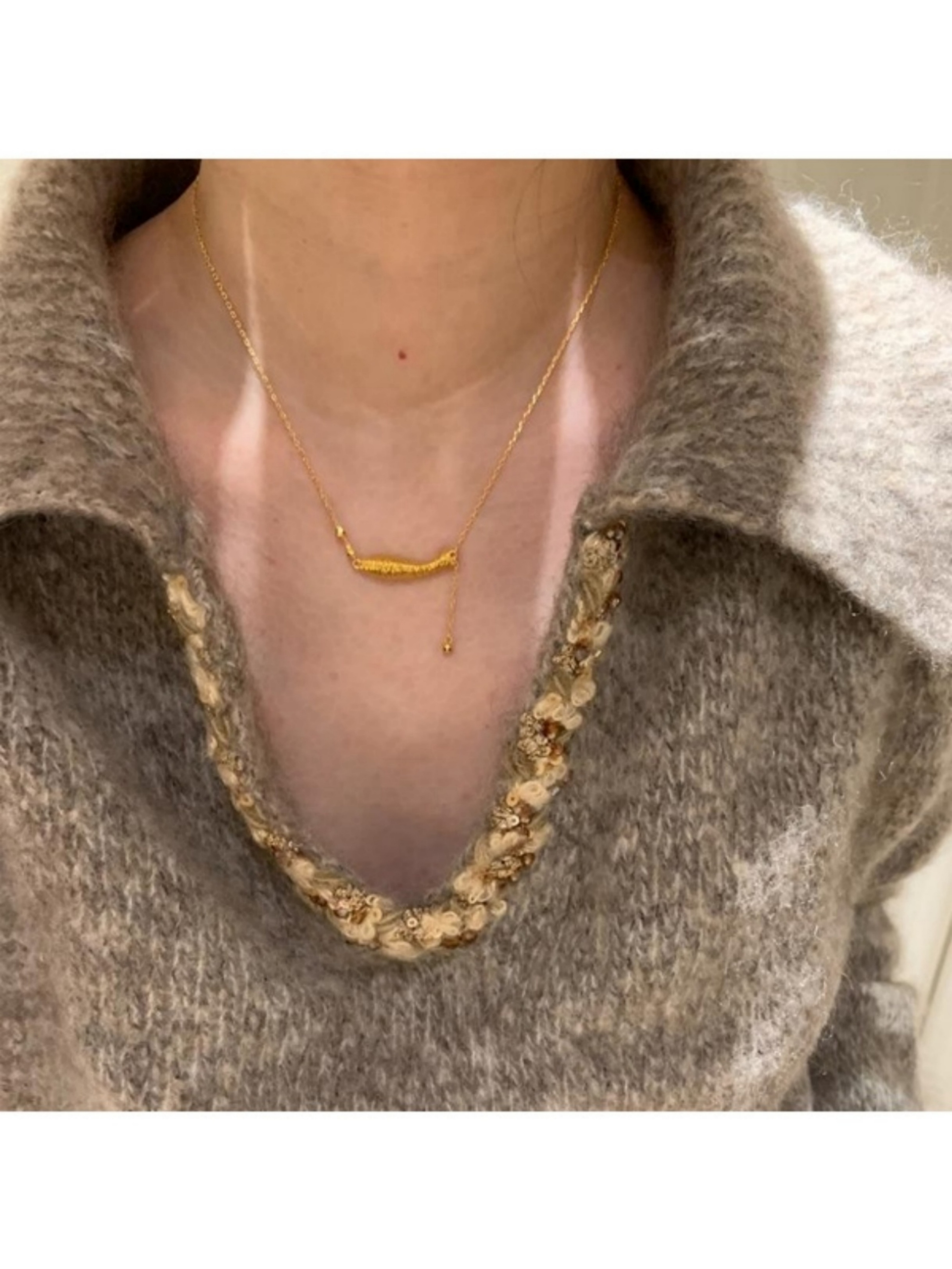 Gold Fish Charm Necklace