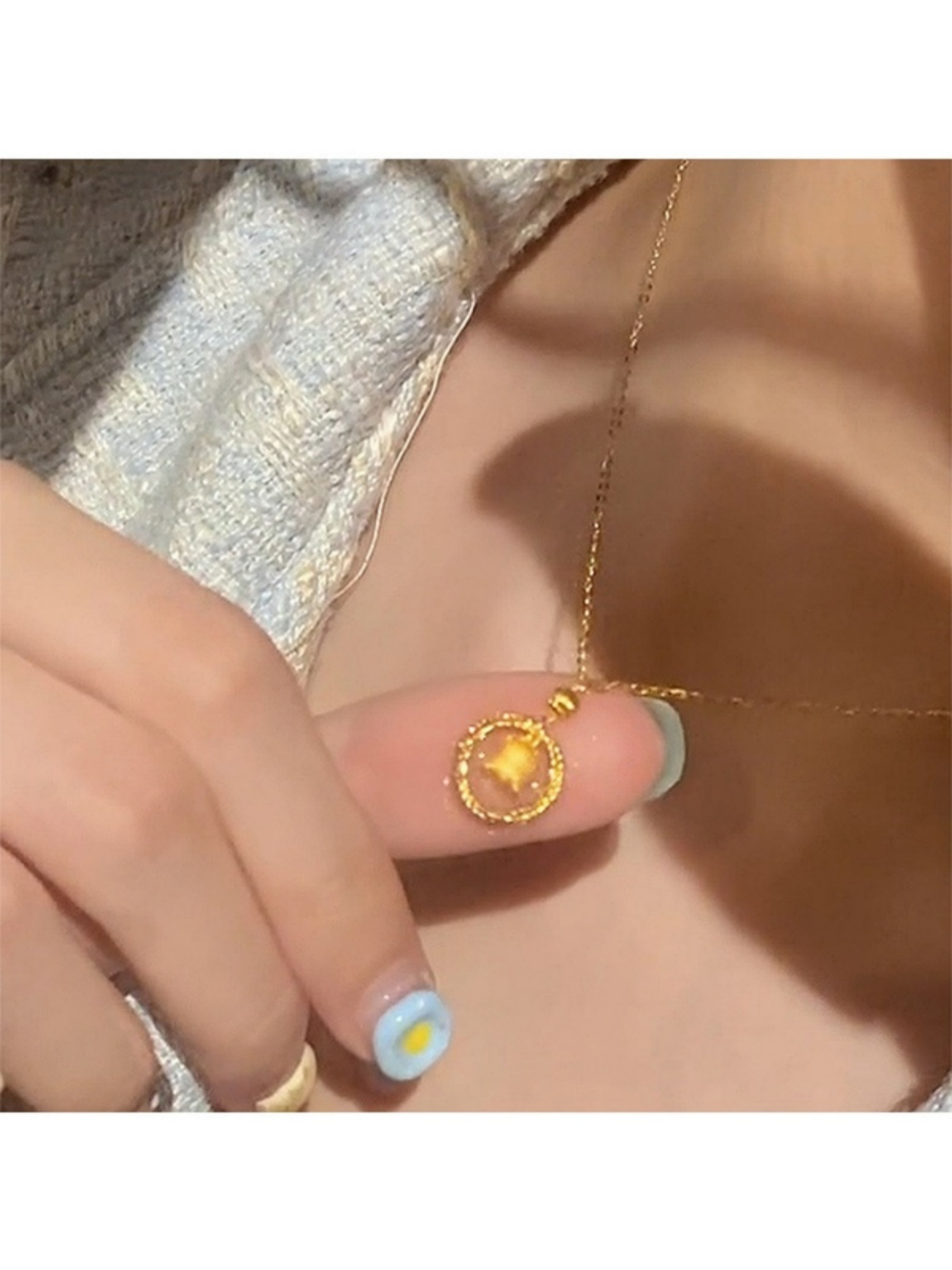 Golden Lily Bloom Necklace