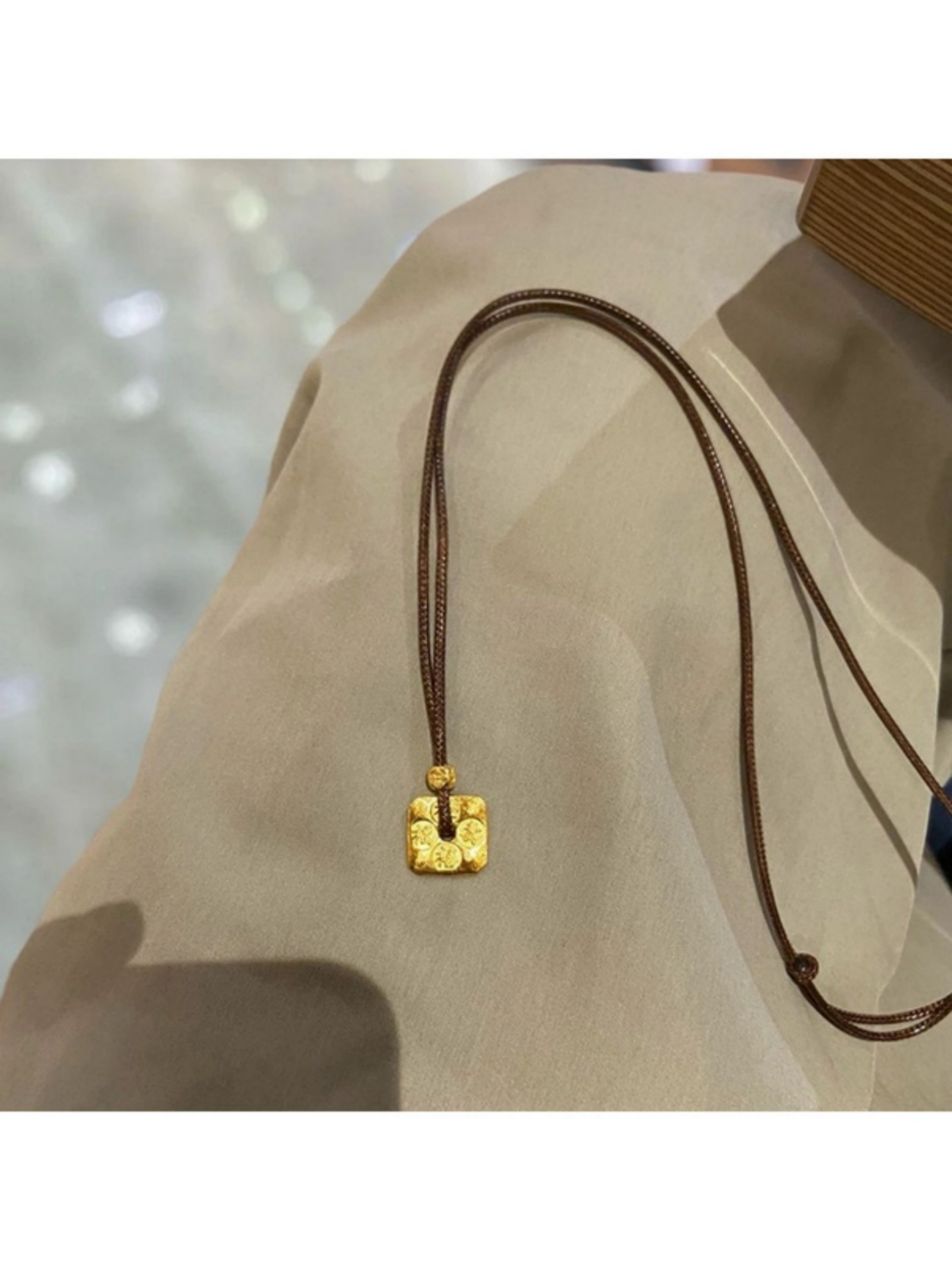 Gold Luck Pendant Necklace