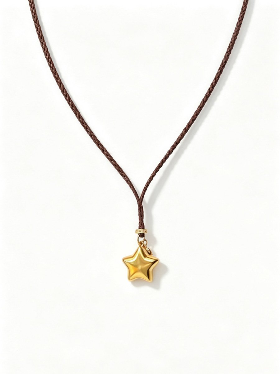 Golden Star Pendant Necklace