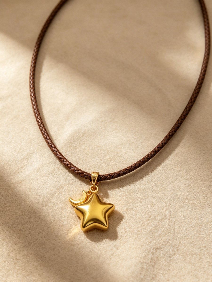 Golden Star Pendant Necklace