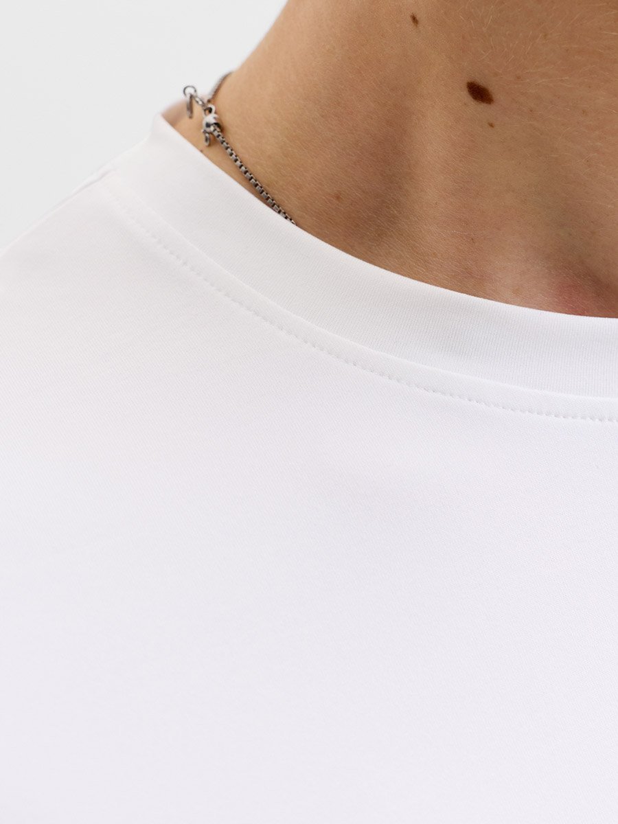 White Logo Detail Short Sleeve T-Shirt