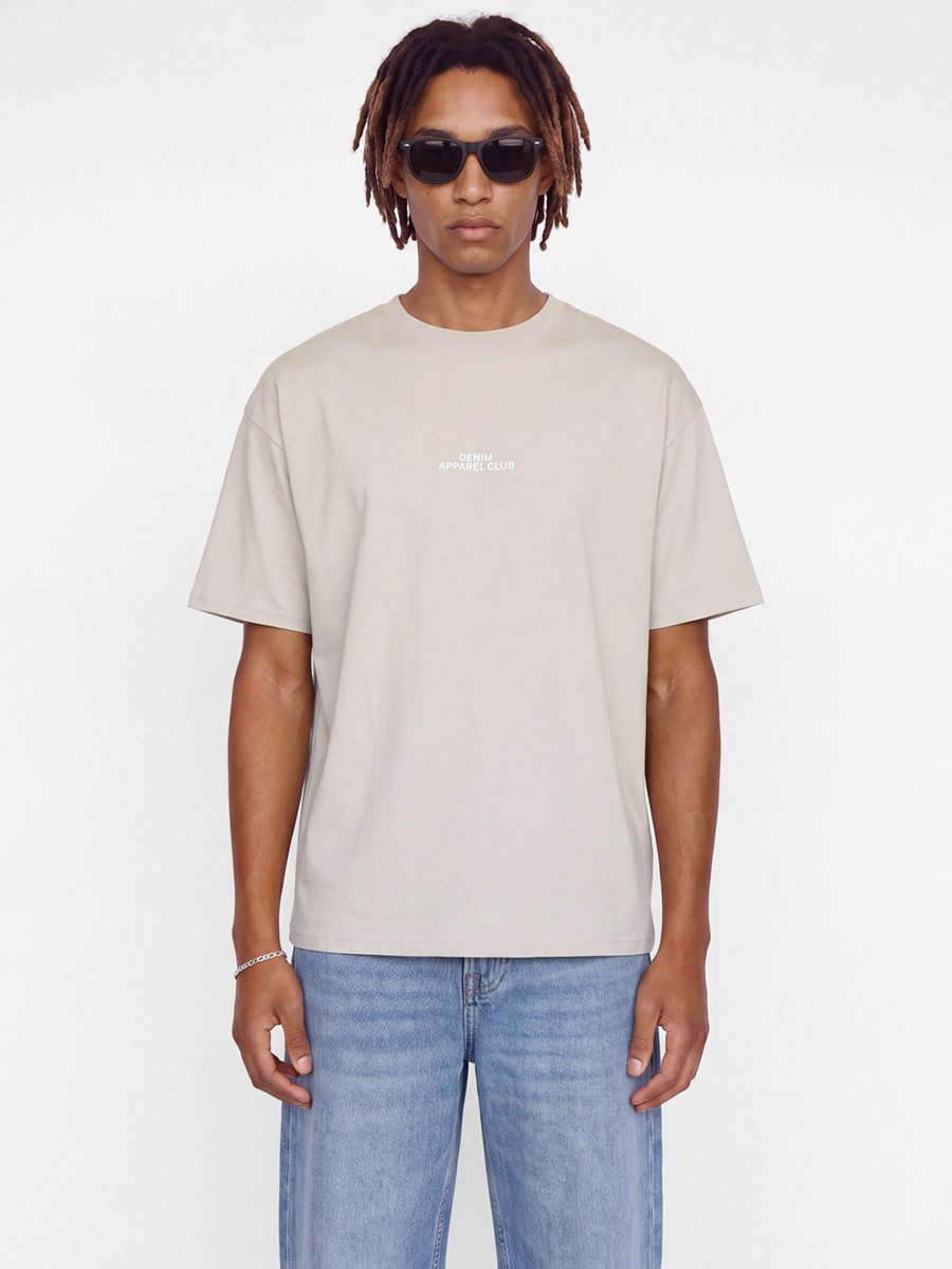 Beige Regular Fit Crew Neck T-Shirt