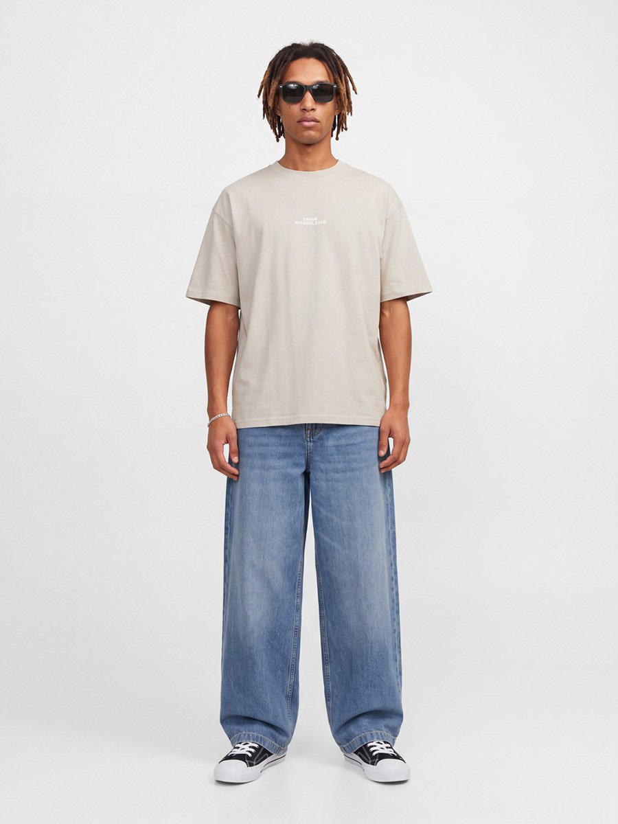 Beige Regular Fit Crew Neck T-Shirt