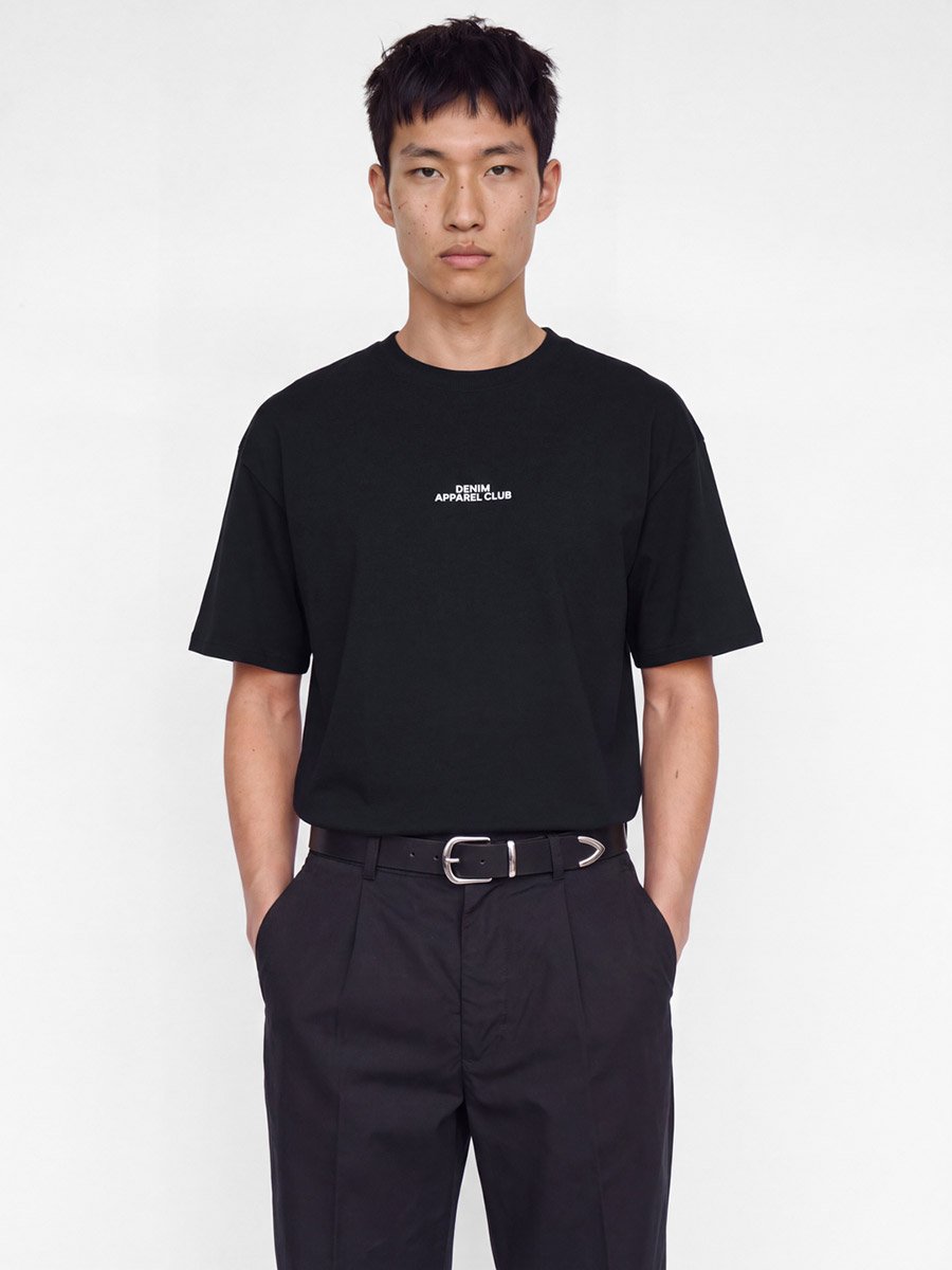 Black Cotton Graphic Crew Neck T-Shirt