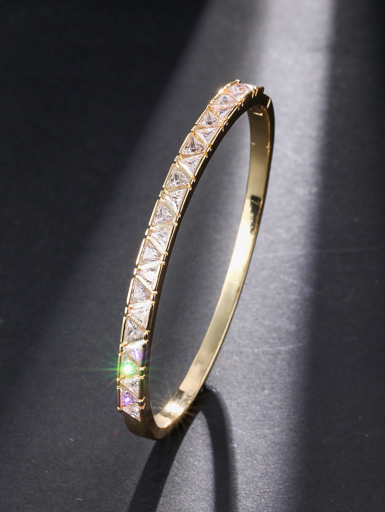 Triangular Cubic Zirconia Bracelet
