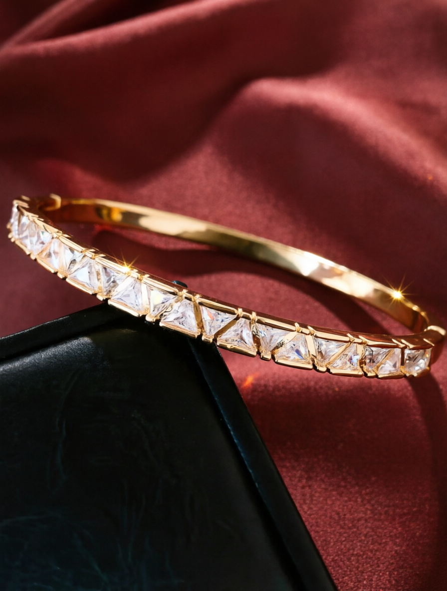 Triangular Cubic Zirconia Bracelet