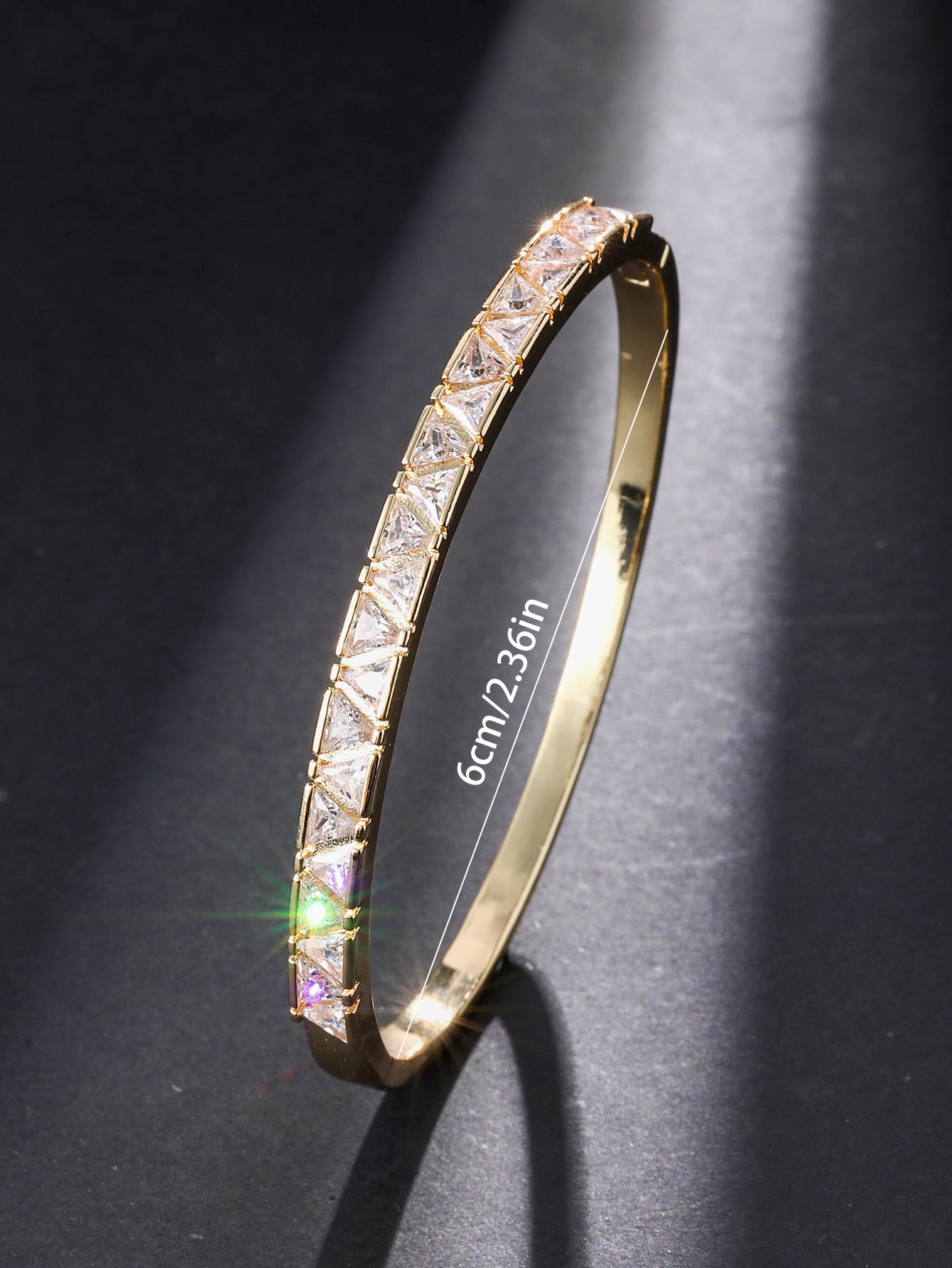 Triangular Cubic Zirconia Bracelet
