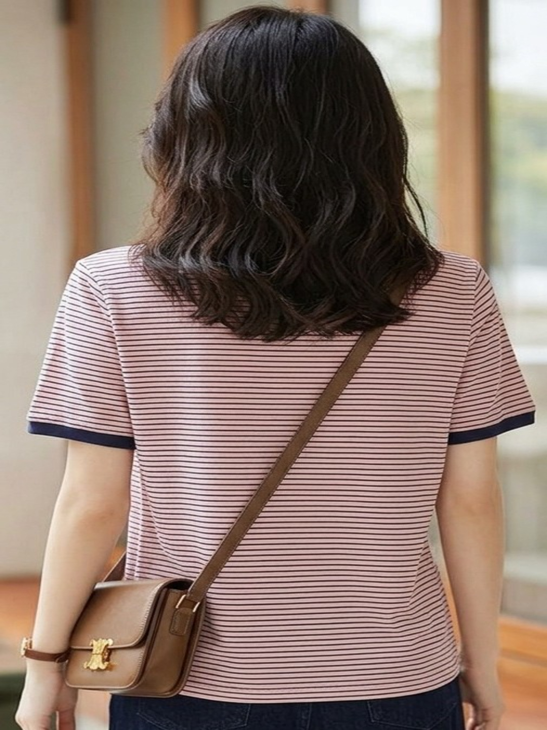 Striped Round Neck T-Shirt