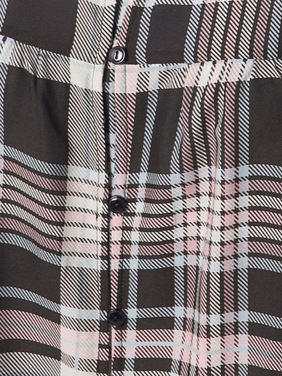 Viscose Checked Night Dress