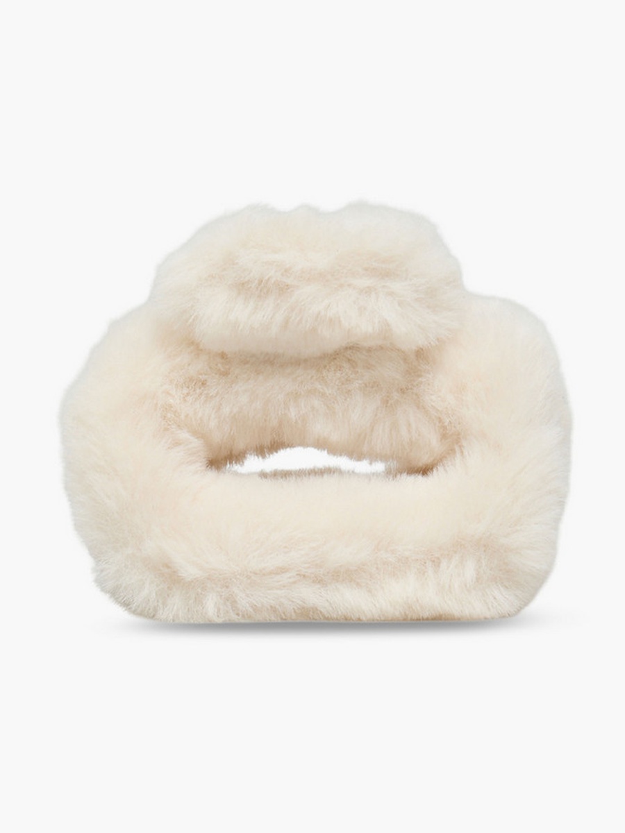 Pack of 2 Faux Fur Hair Clamp