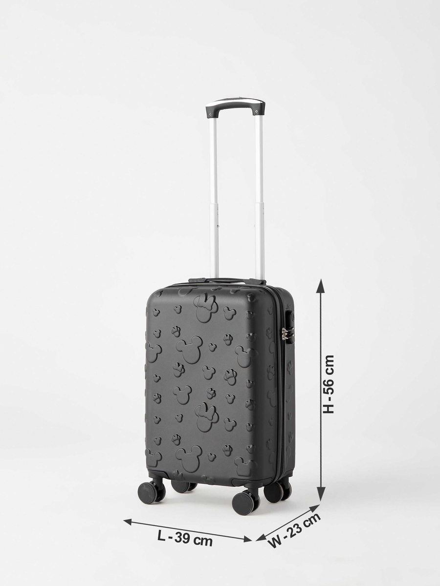 Minnie Mouse Detail Hardcase Trolley Bag with Retractable Handle