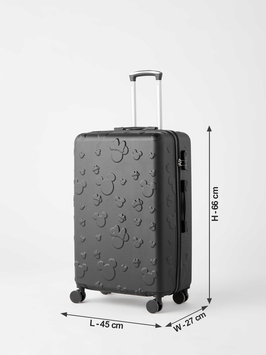 Minnie Mouse Detail Hardcase Trolley Bag with Retractable Handle