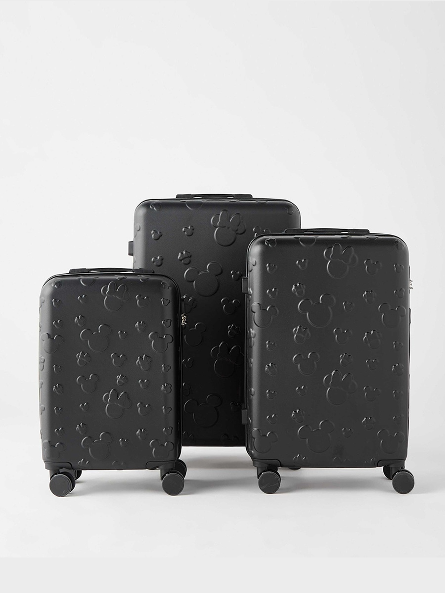 Minnie Mouse Detail Hardcase Trolley Bag with Retractable Handle