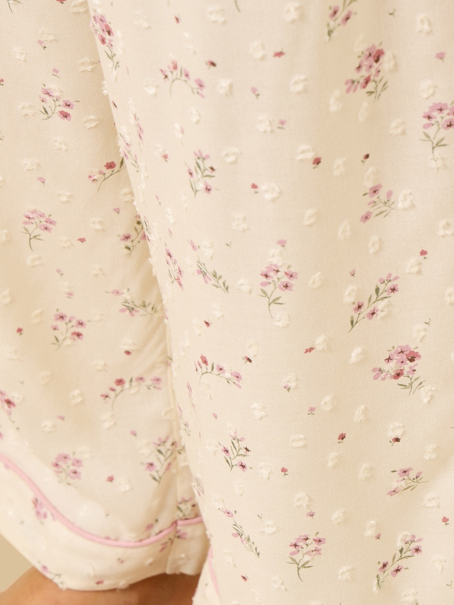 Floral Print Viscose Pyjama Set