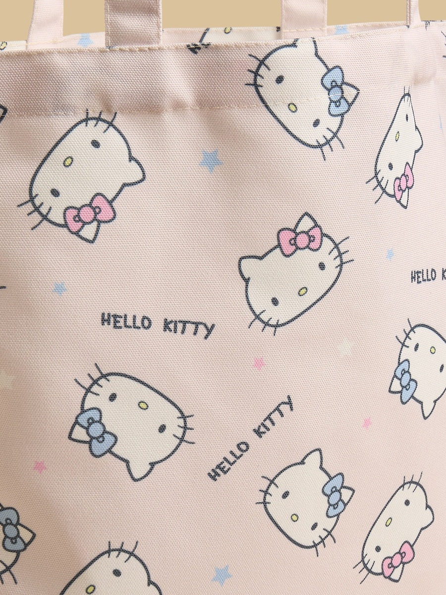 Hello Kitty Print Tote Bag with Handles