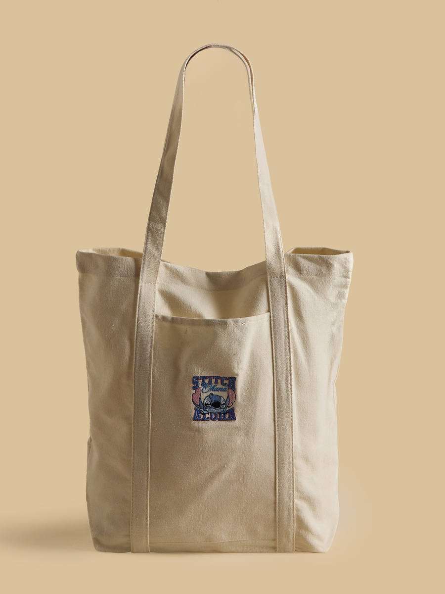 Stitch Print Shopper Bag