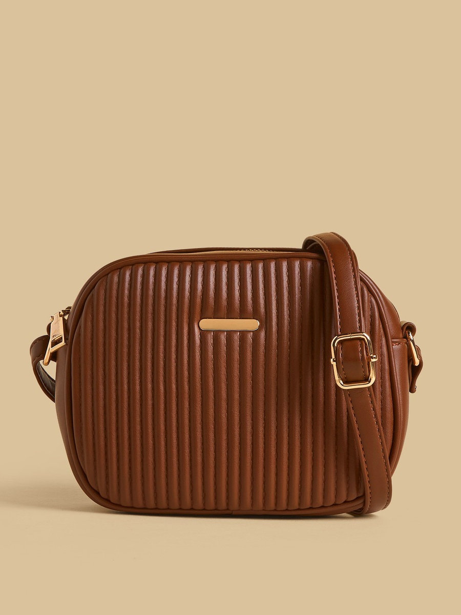 Quilted Crossbody Bag with Adjustable Strap