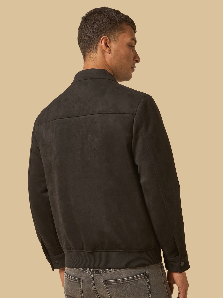 Suede Bomber Jacket