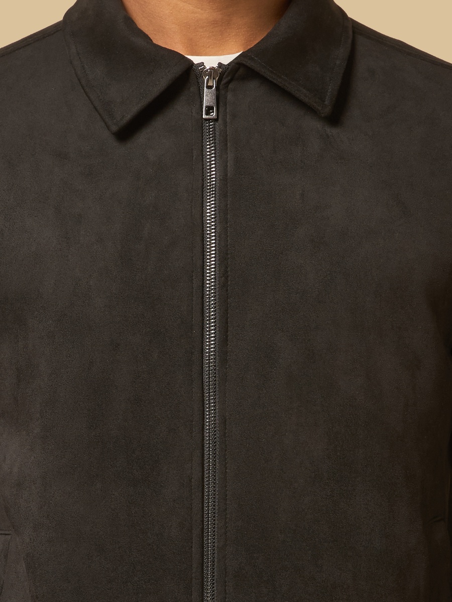 Suede Bomber Jacket