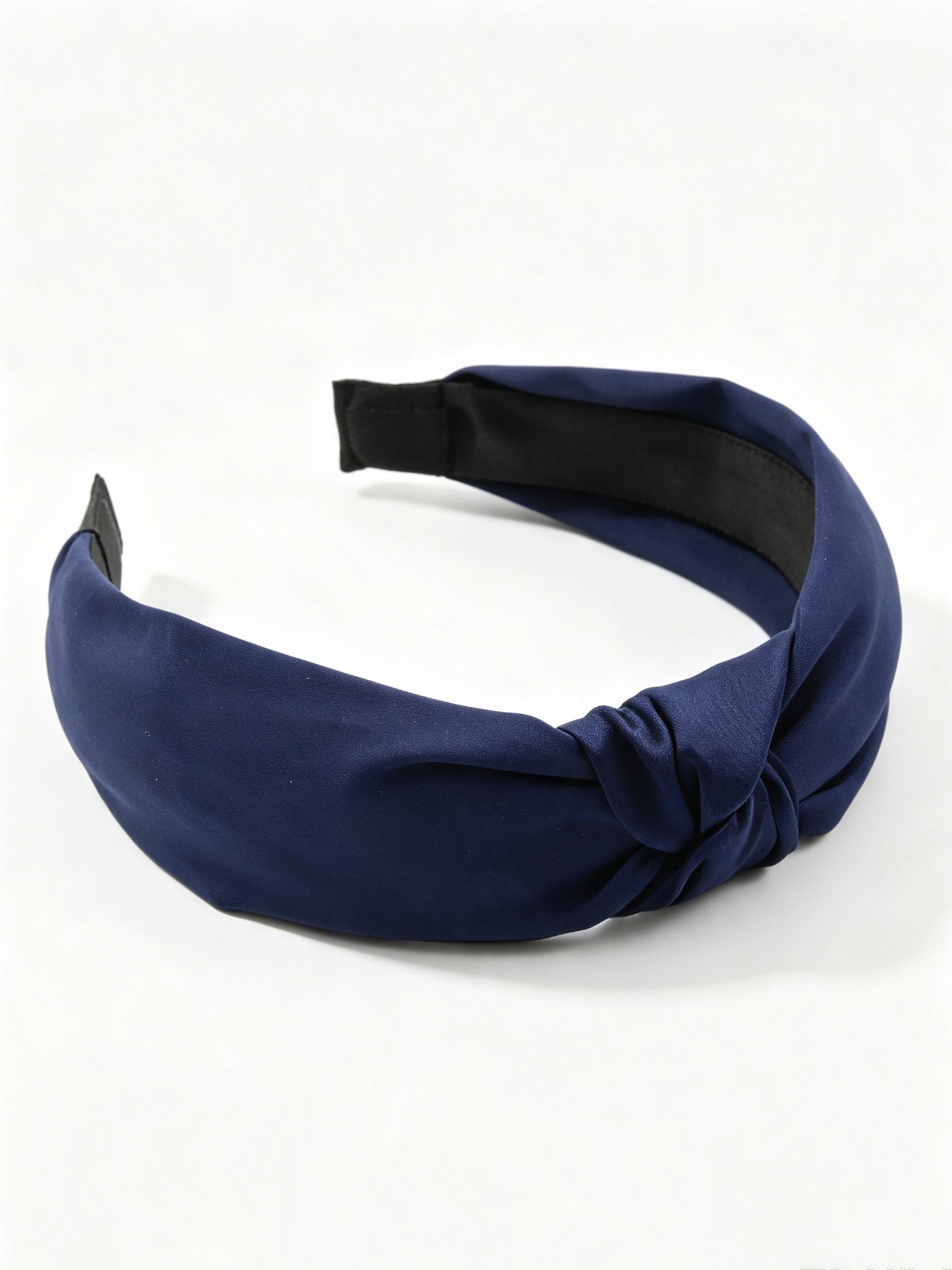 Navy Blue Knotted Headband 