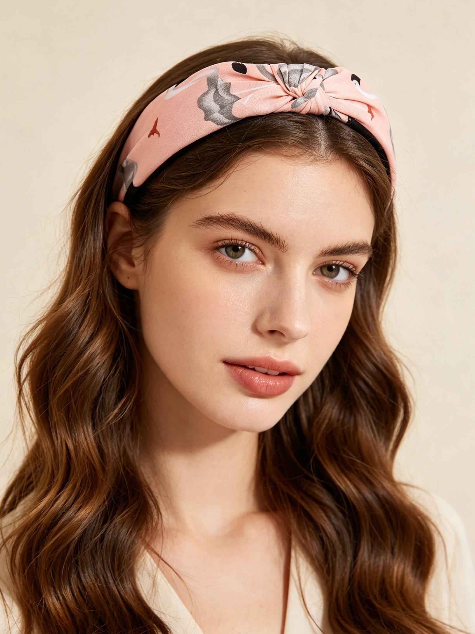 Pink Flamingo Knot Headband