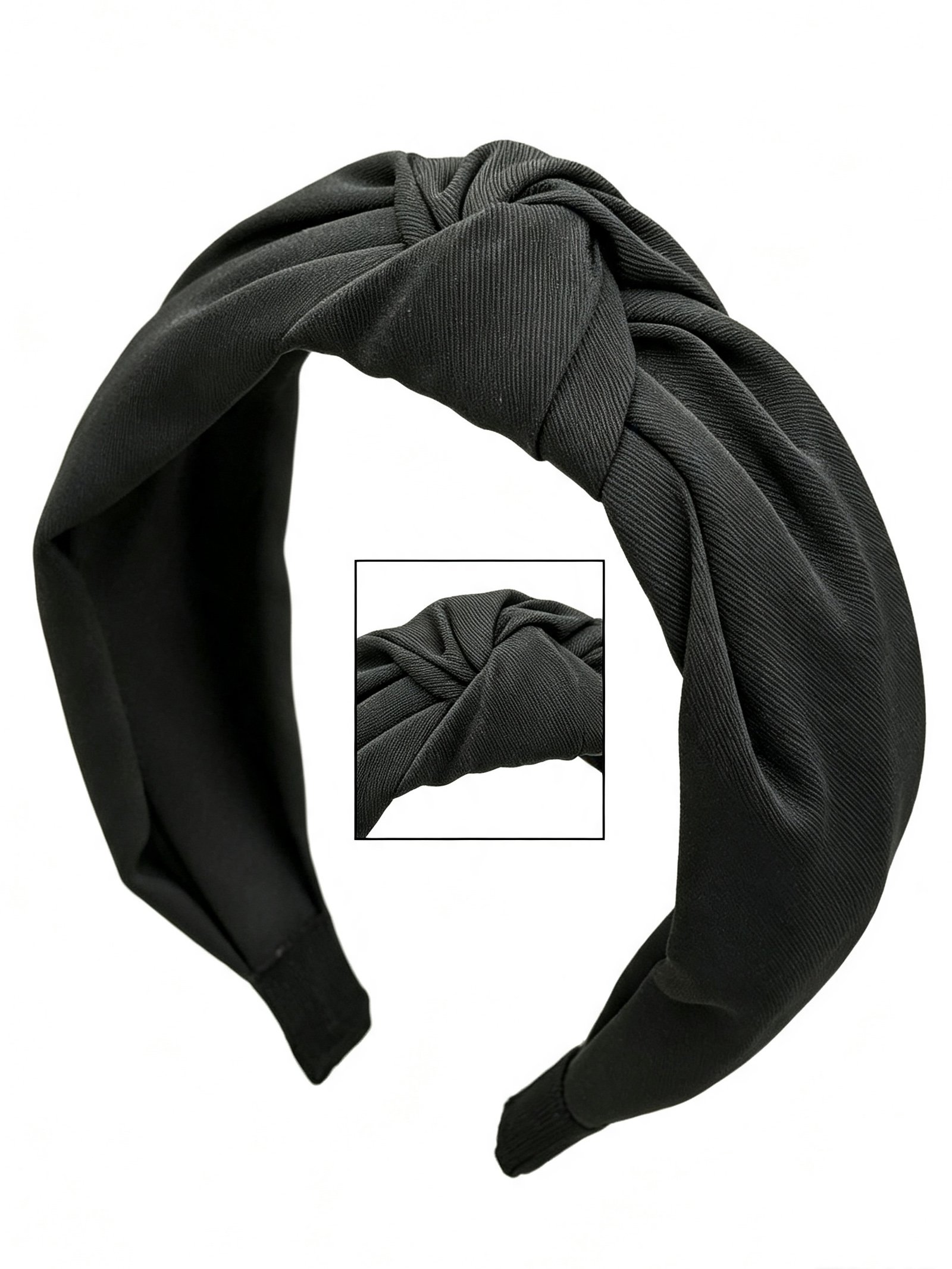 Black Knotted Headband 