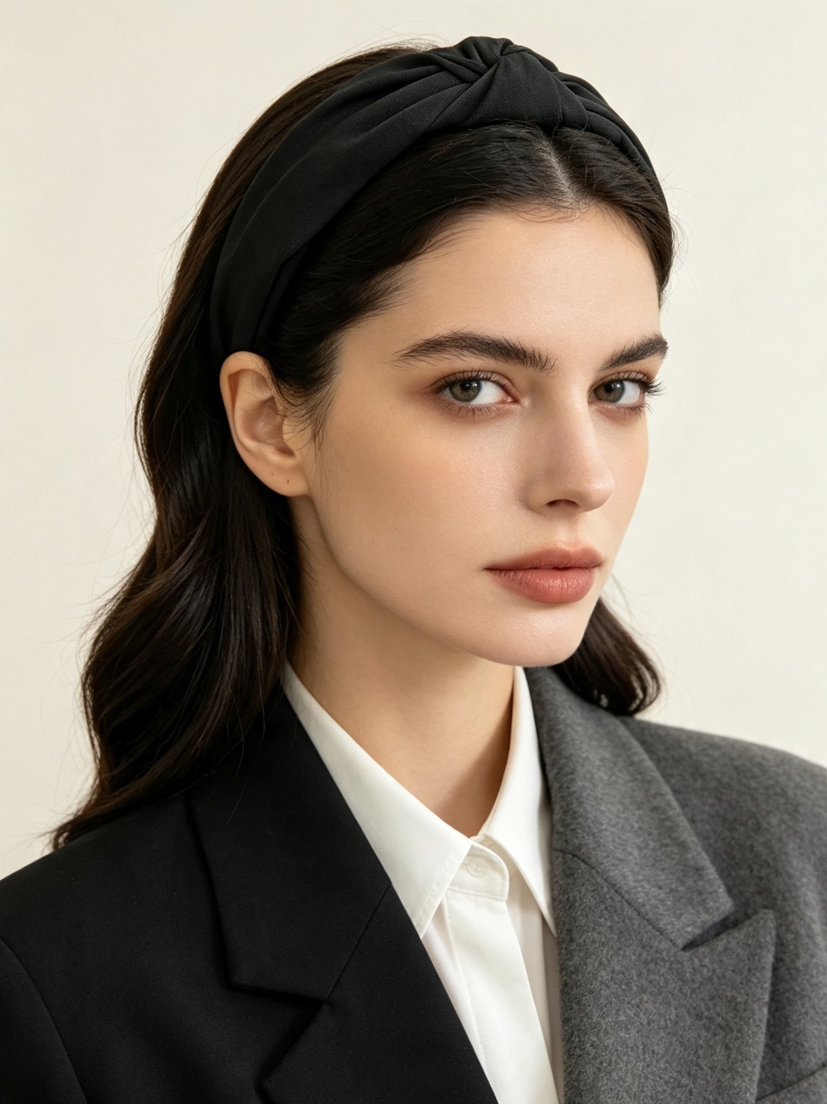 Black Knotted Headband 