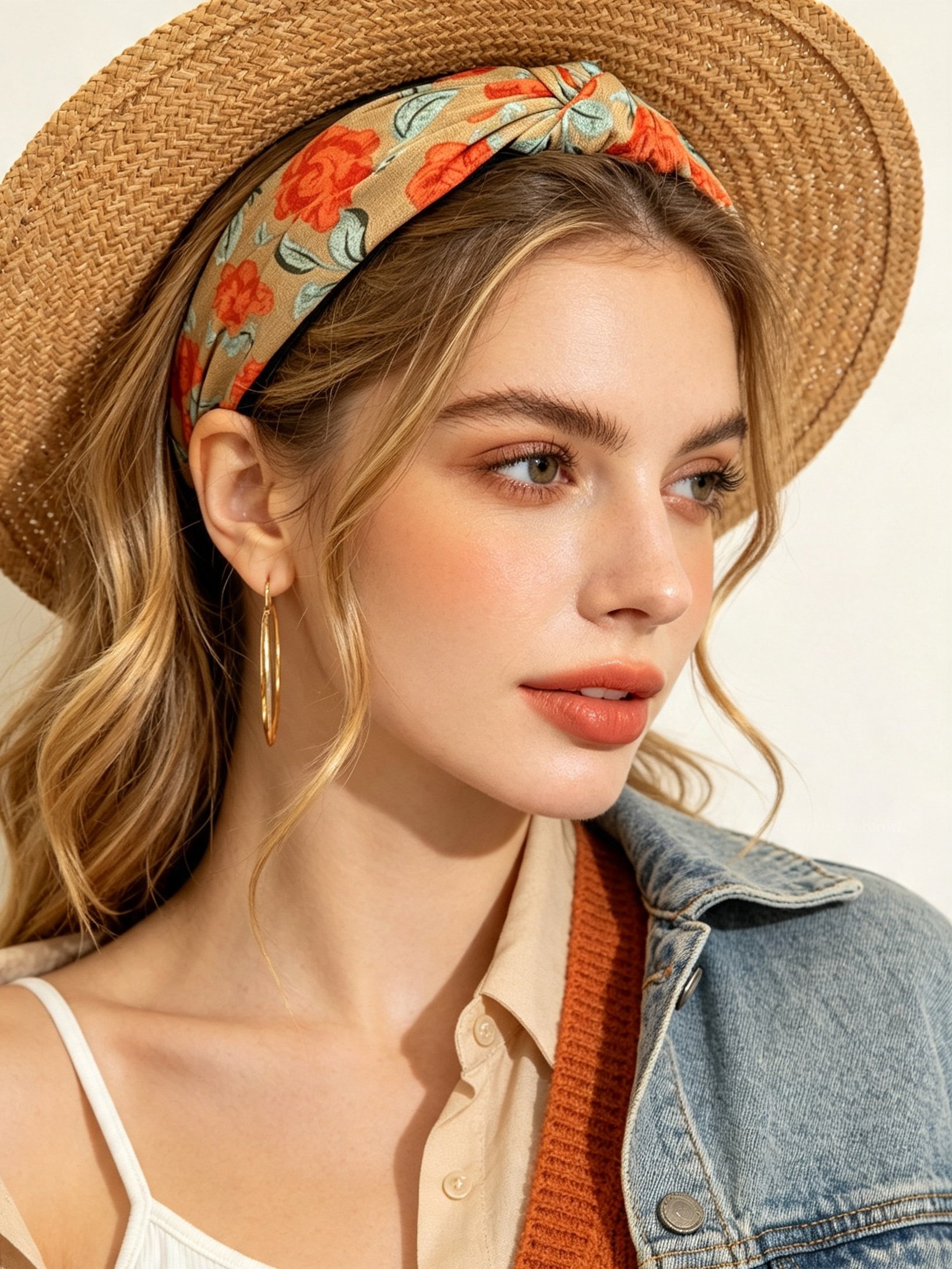 Floral Knotted Headband 