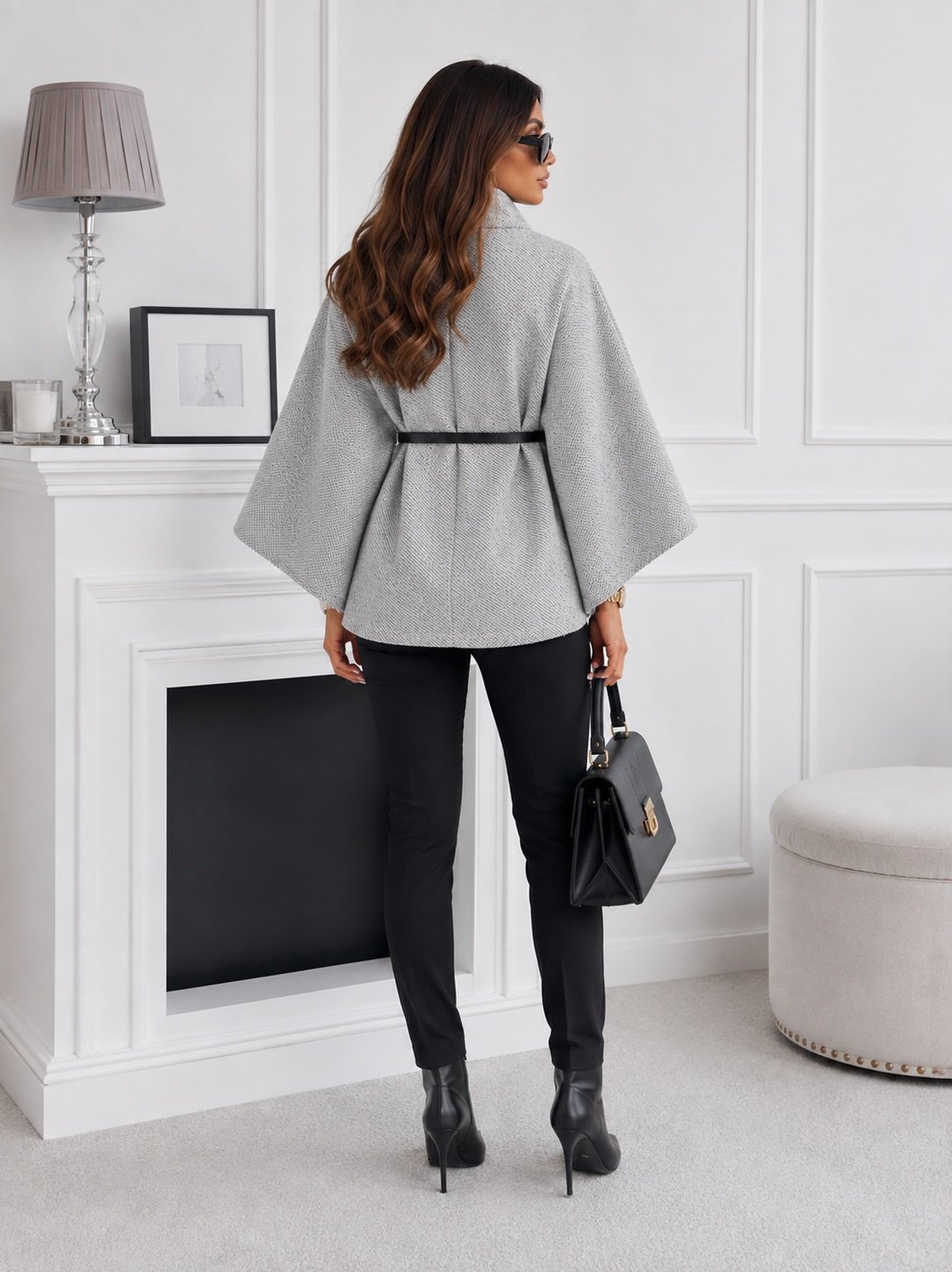 Grey Regular Fit Jacket