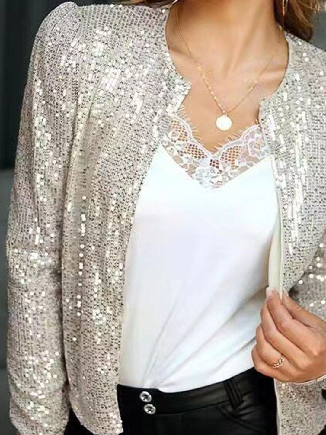 Shimmering Sequin Jacket