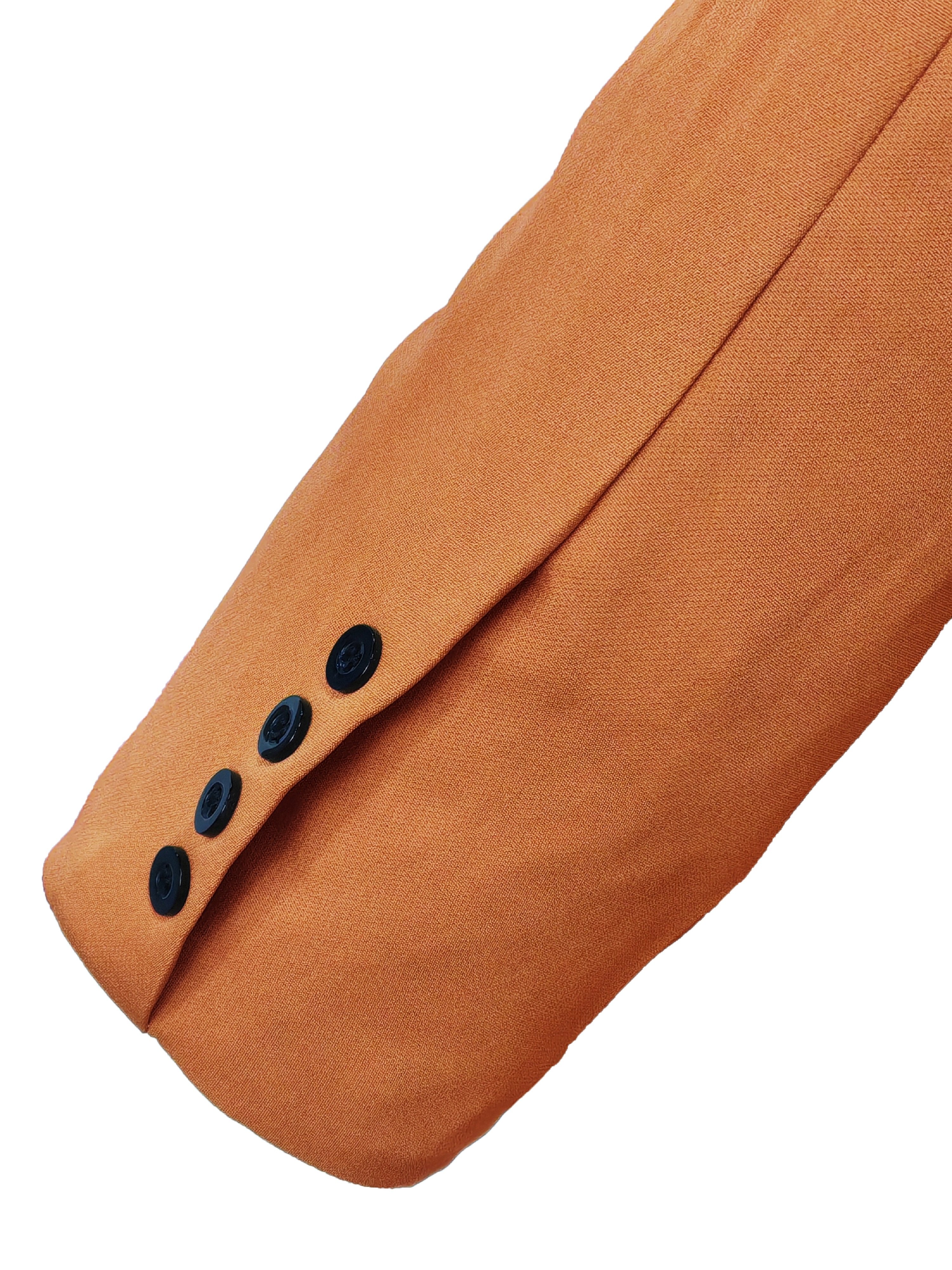 Yellow Blazer with Button Closure