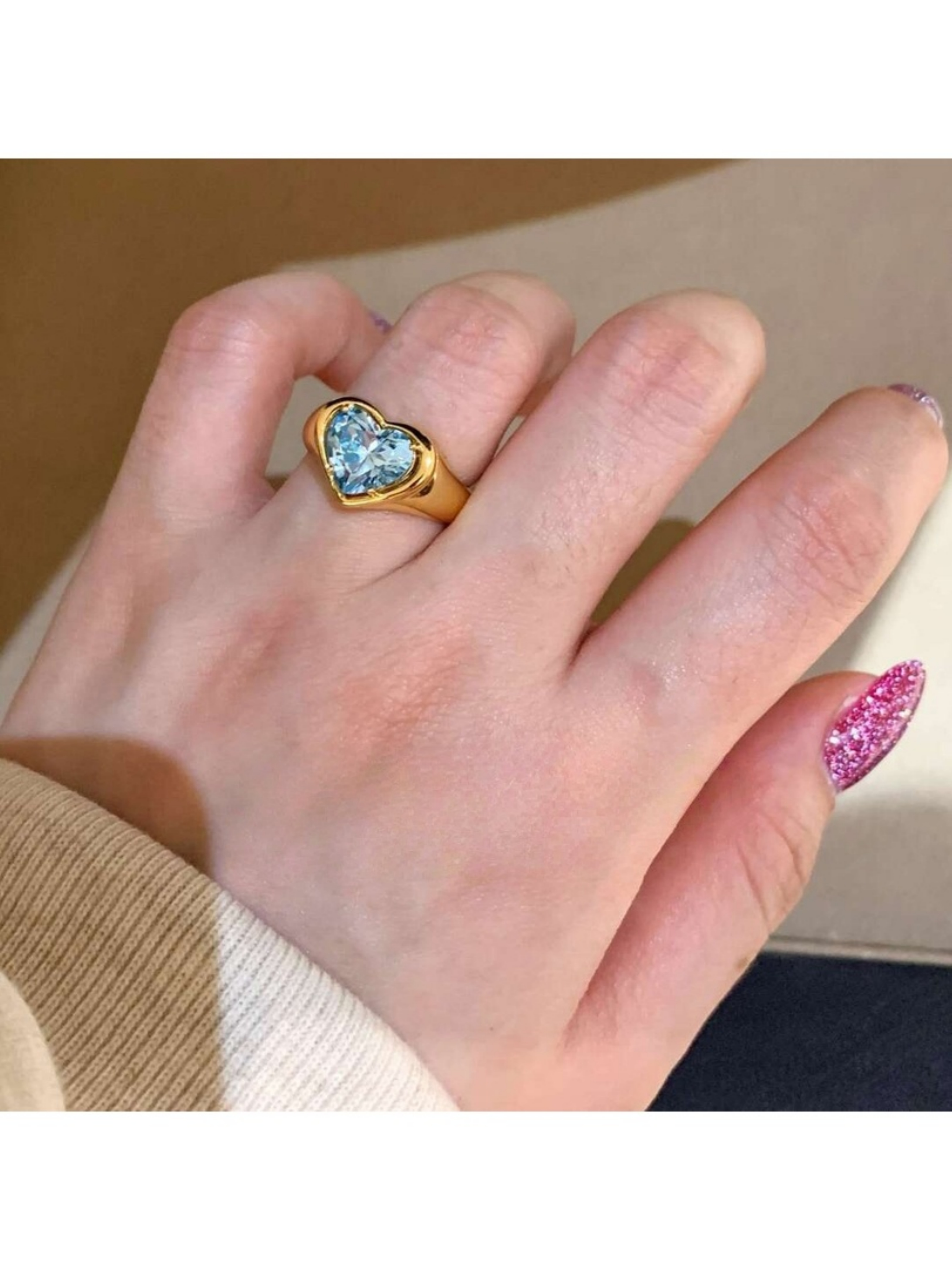 Golden Heart Ring