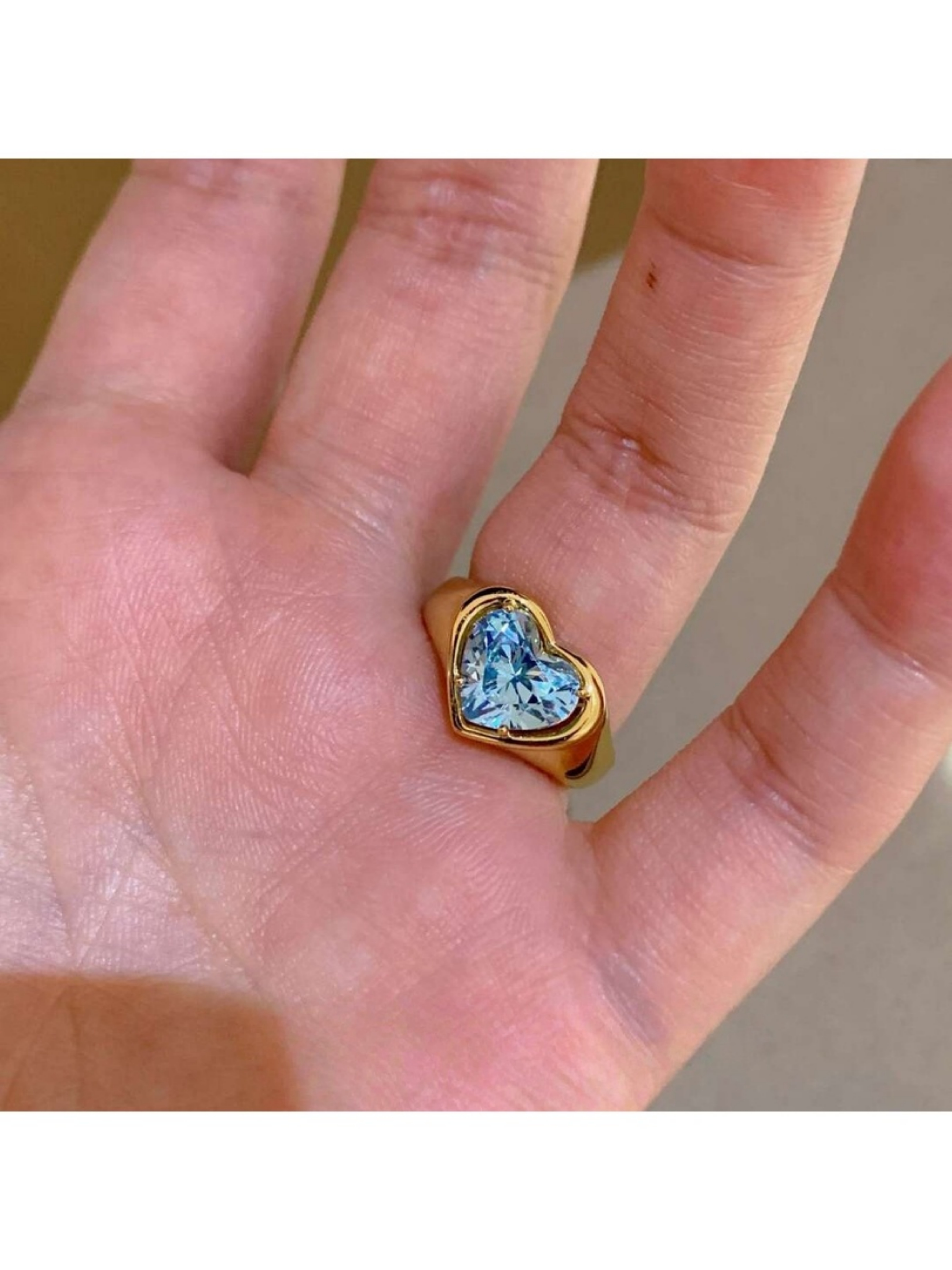 Golden Heart Ring
