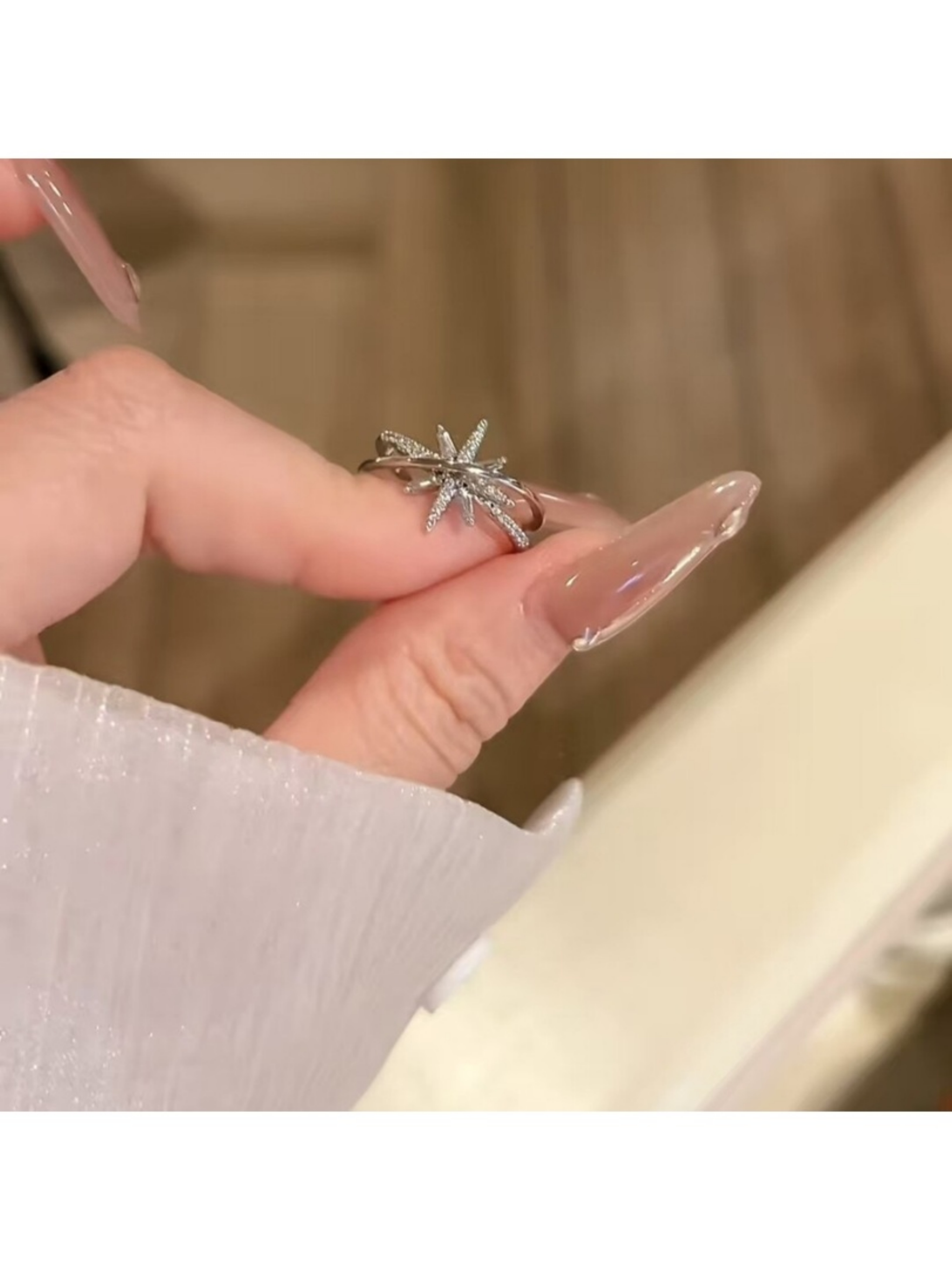 Silver Starburst Ring