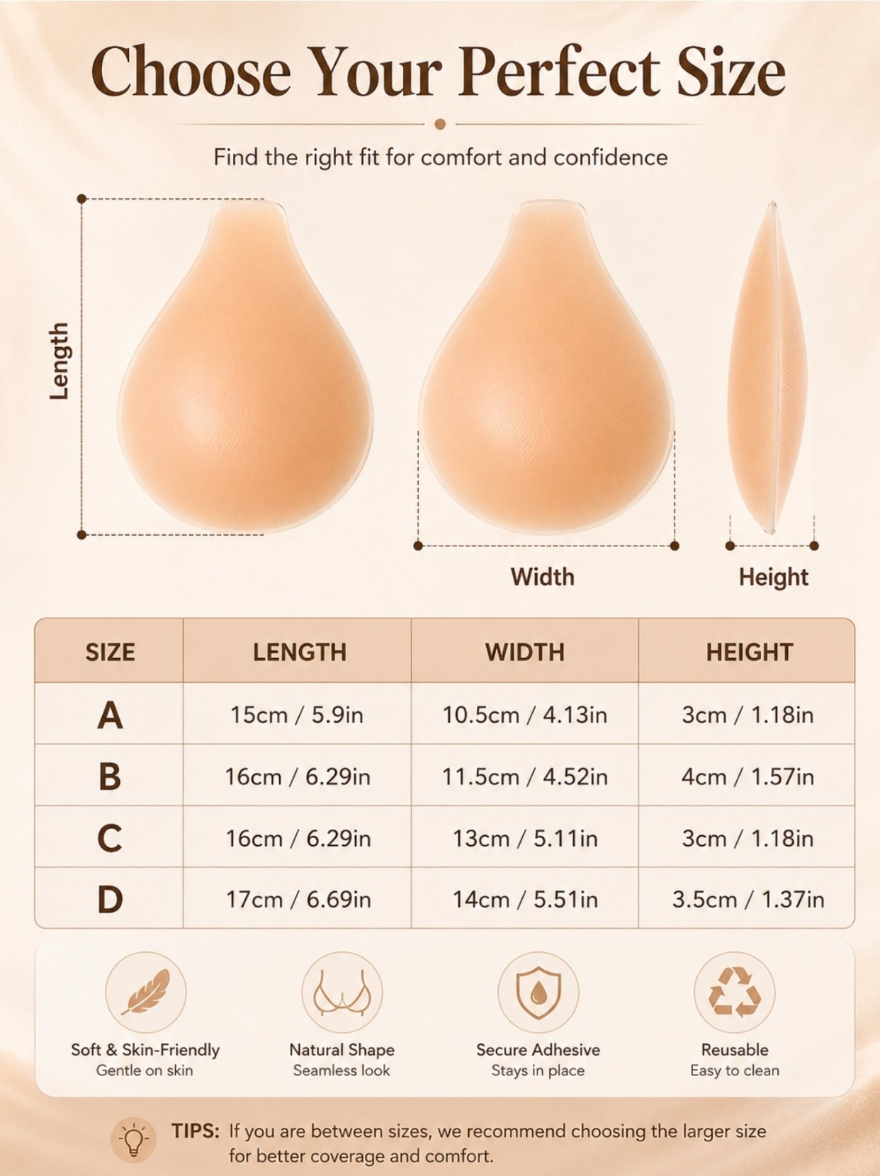 Invisible Adhesive Silicone Bra