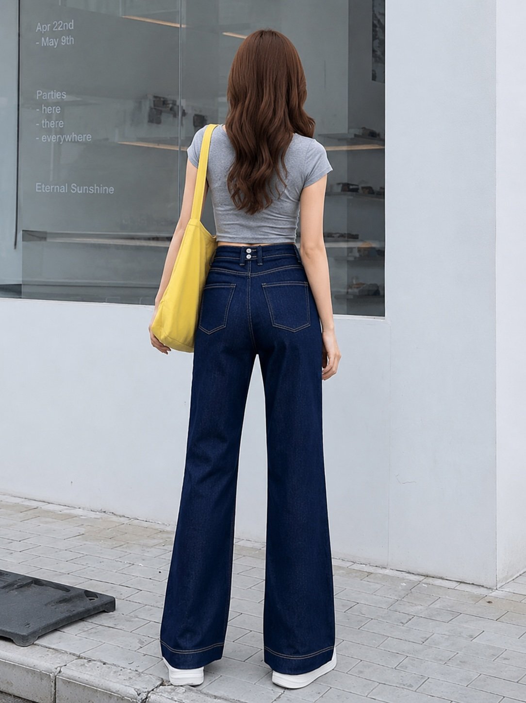 Dark Wash Wide Leg Jeans