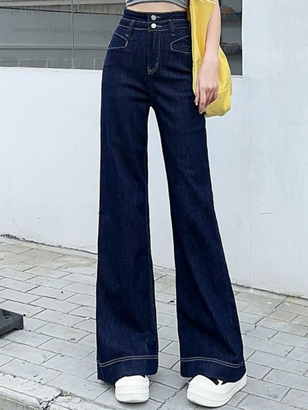 Dark Wash Wide Leg Jeans