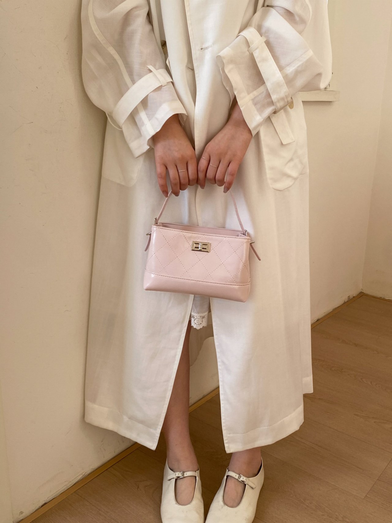 Pink Quilted Mini Handbag