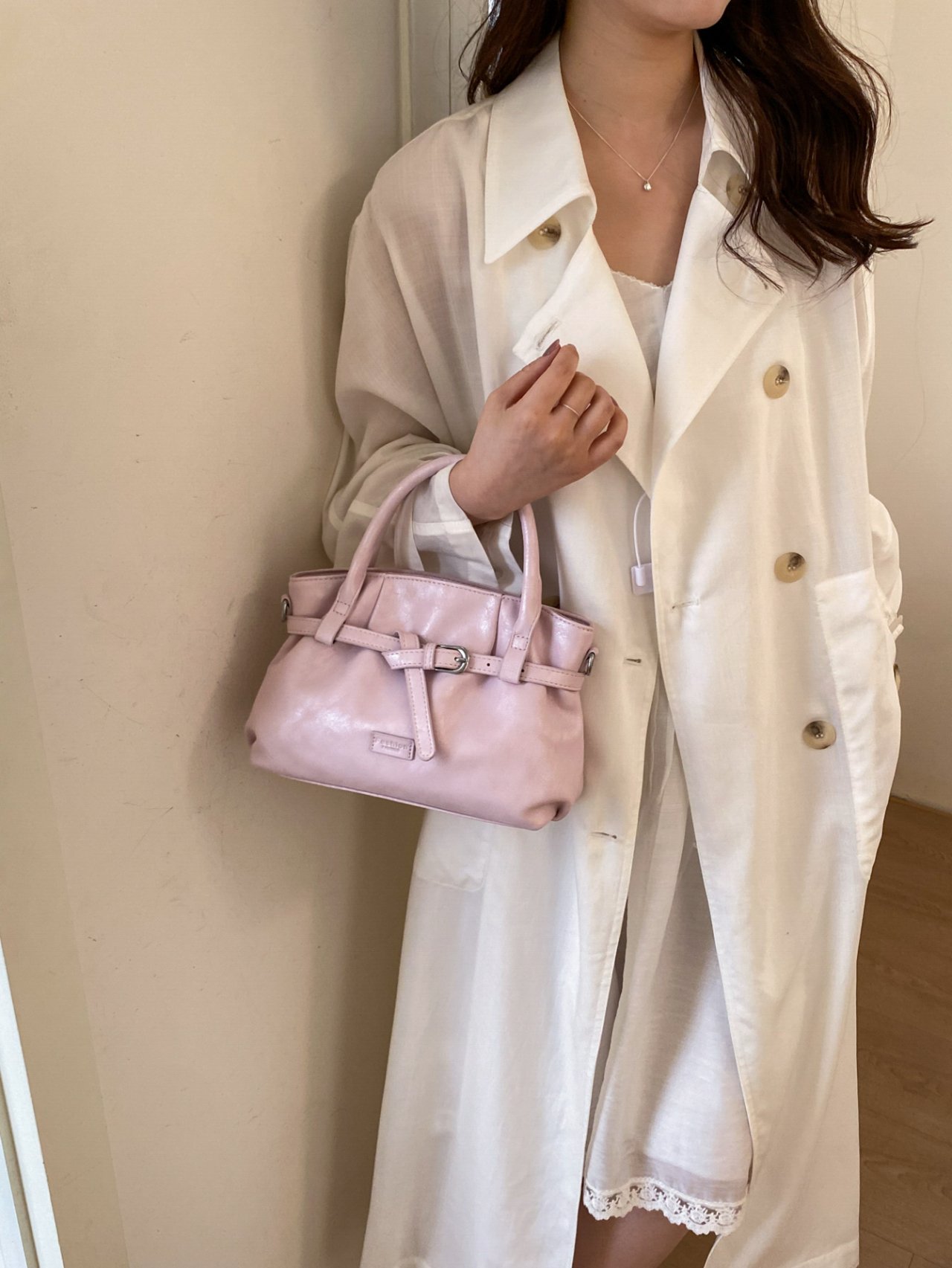 Pink Plain Handbag