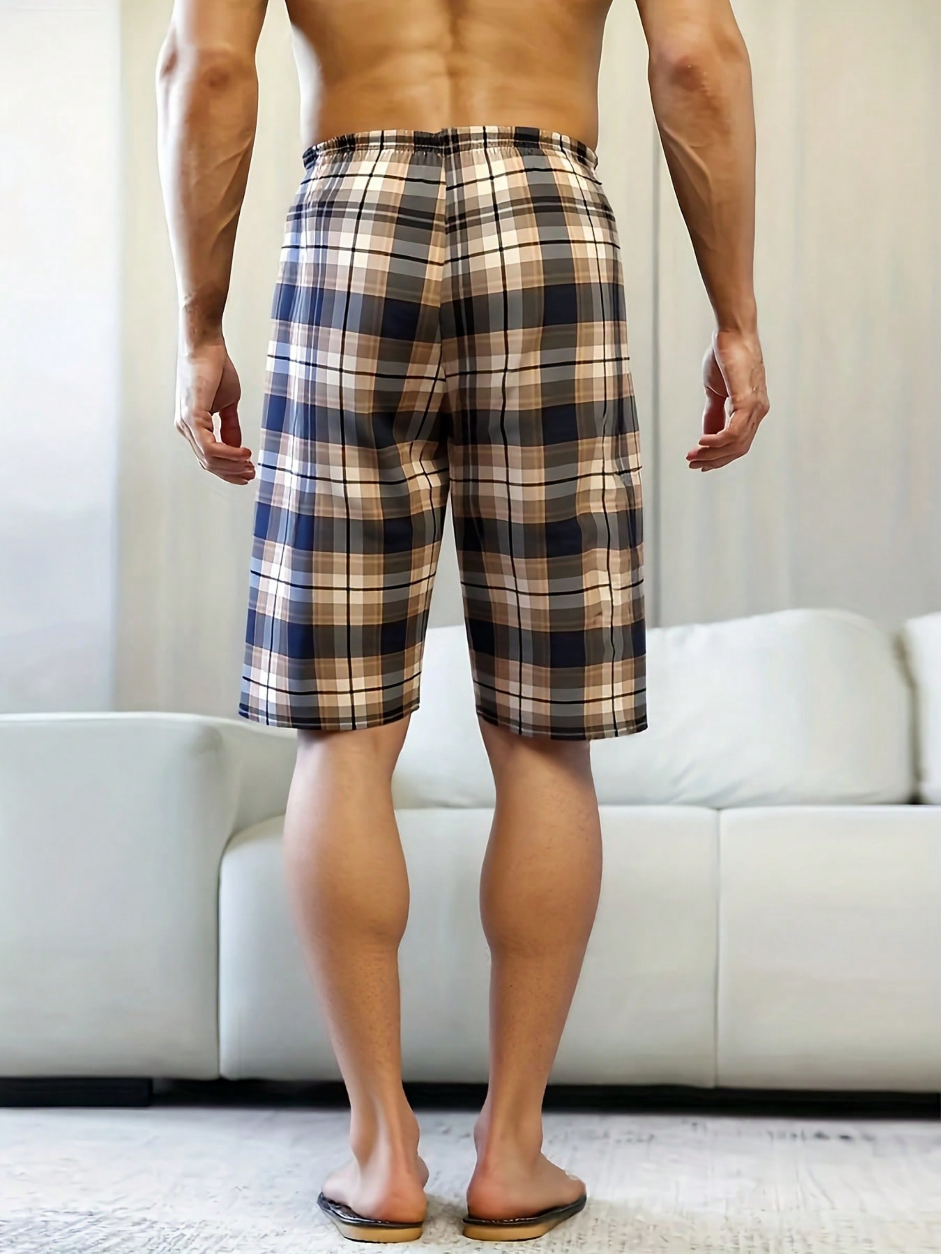 Pack of 3 - Multi-Color Plaid Lounge Shorts