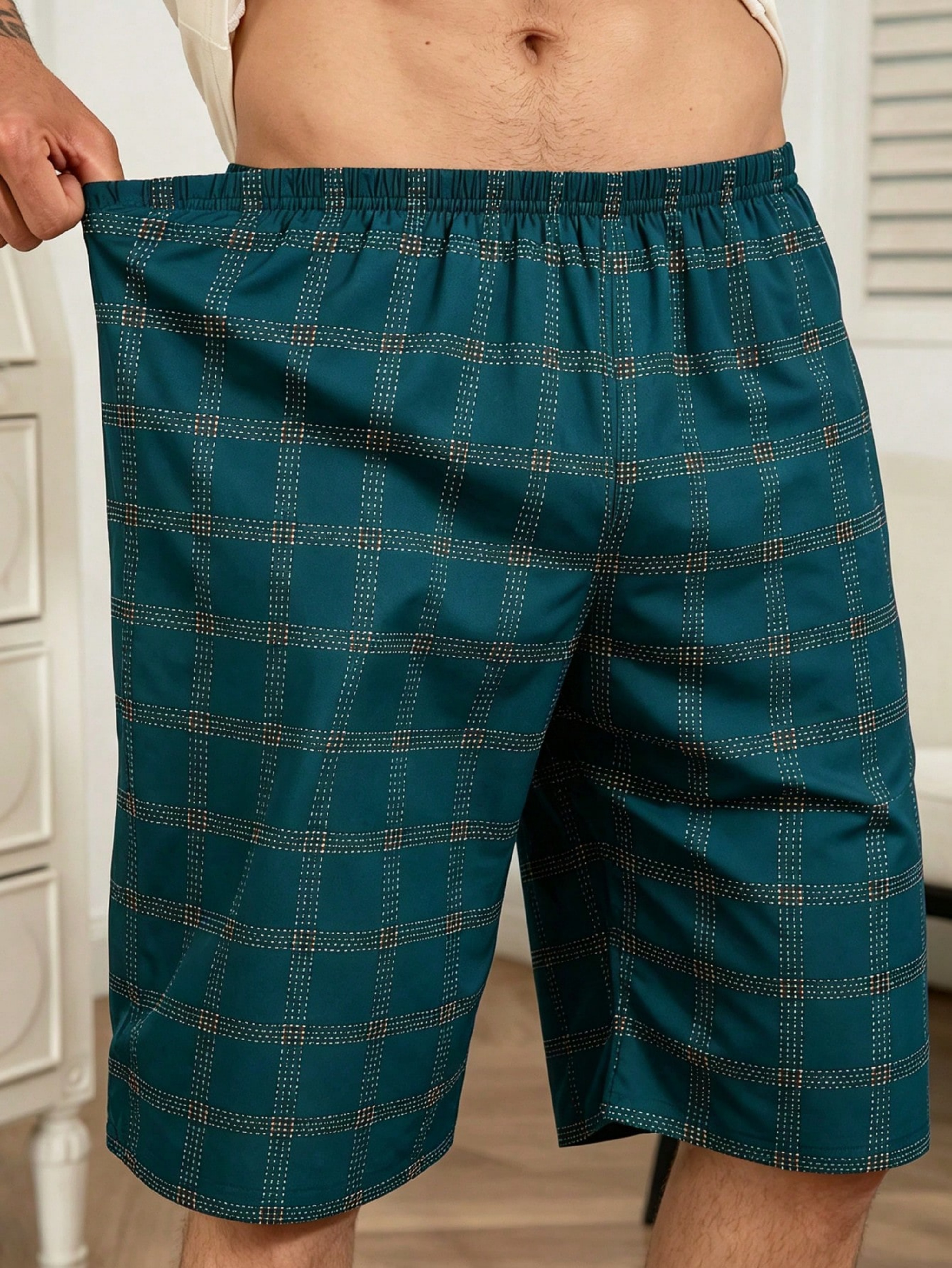 Pack of 3 - Multi-Color Plaid Lounge Shorts
